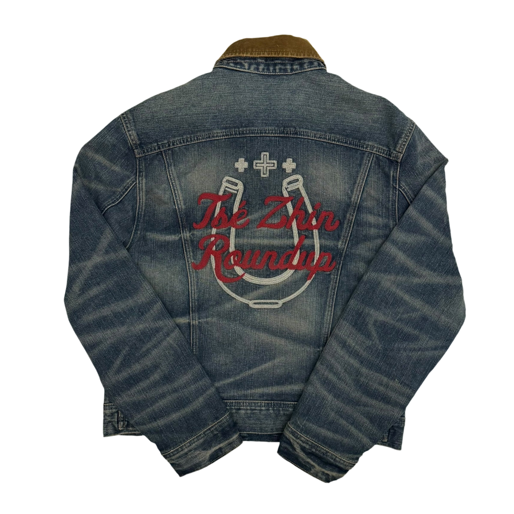 Polo Ralph Lauren x Naiomi Glasses Denim Trucker Jacket Faded Blue (Size M)