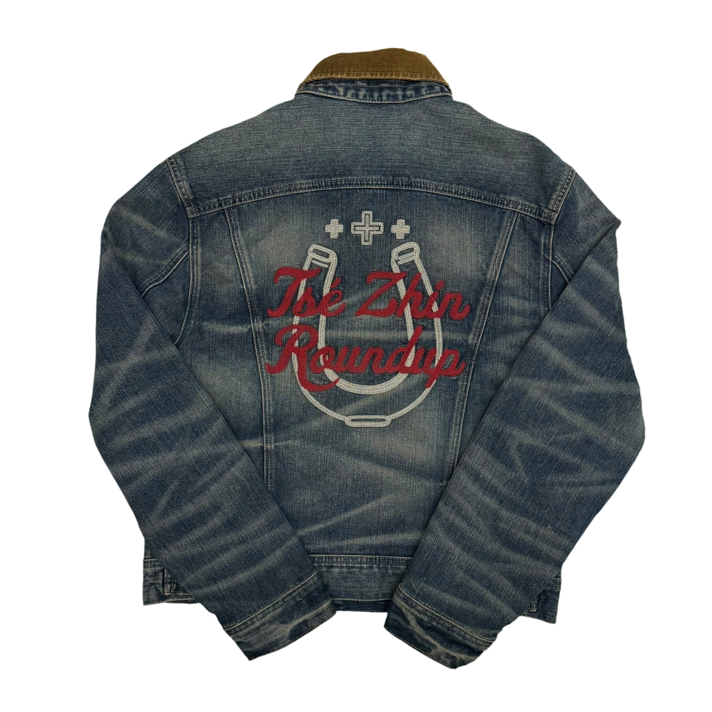 Polo Ralph Lauren x Naiomi Glasses Denim Trucker Jacket Faded Blue (Size M)