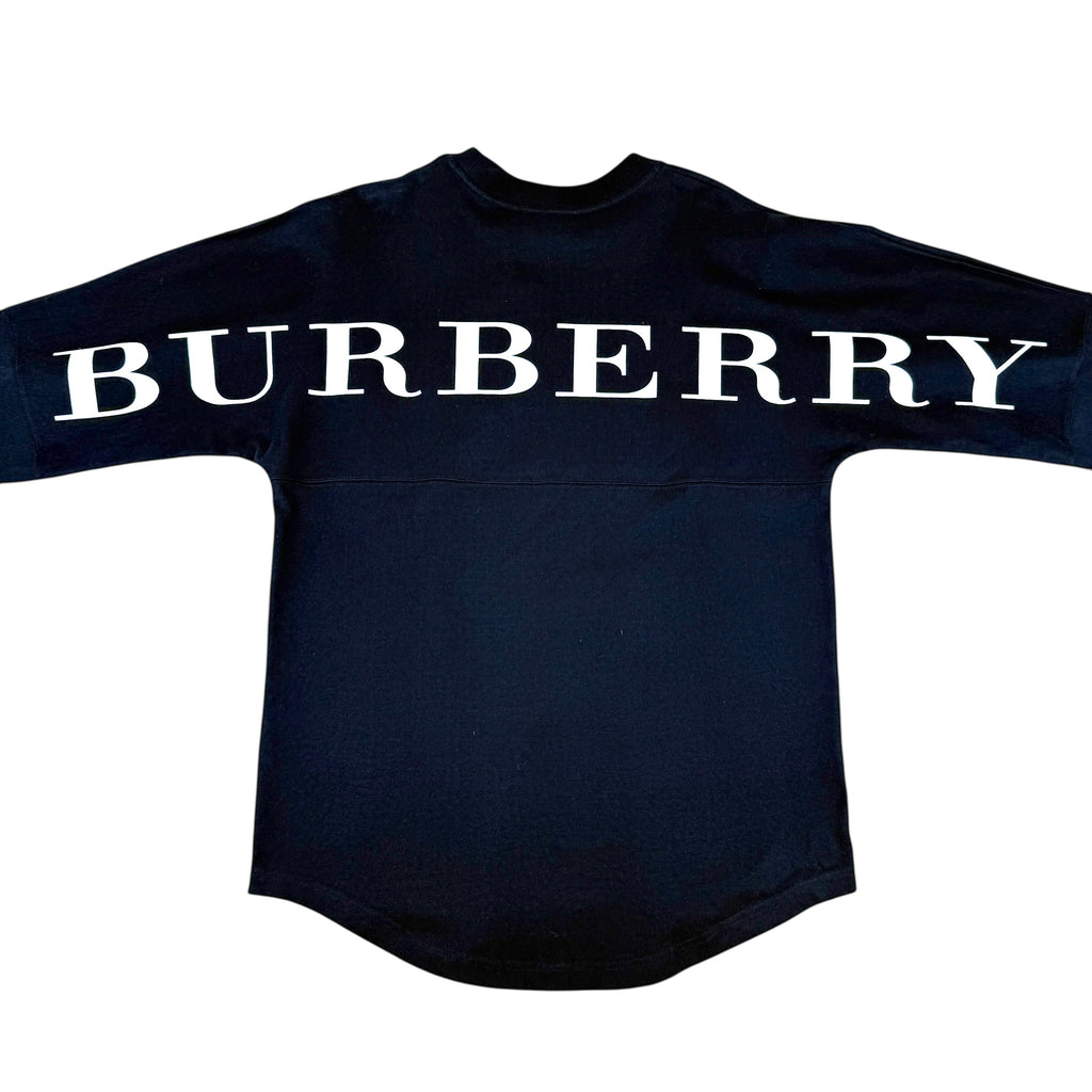 Burberry Big Logo Spellout Sweatshirt Navy (Fits M-L)