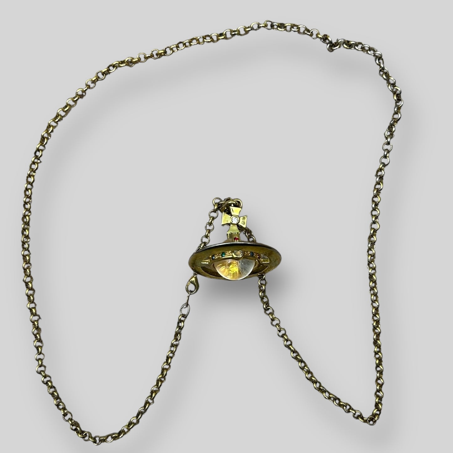 Vivienne Westwood Orb Giant 3D  Necklace Gold