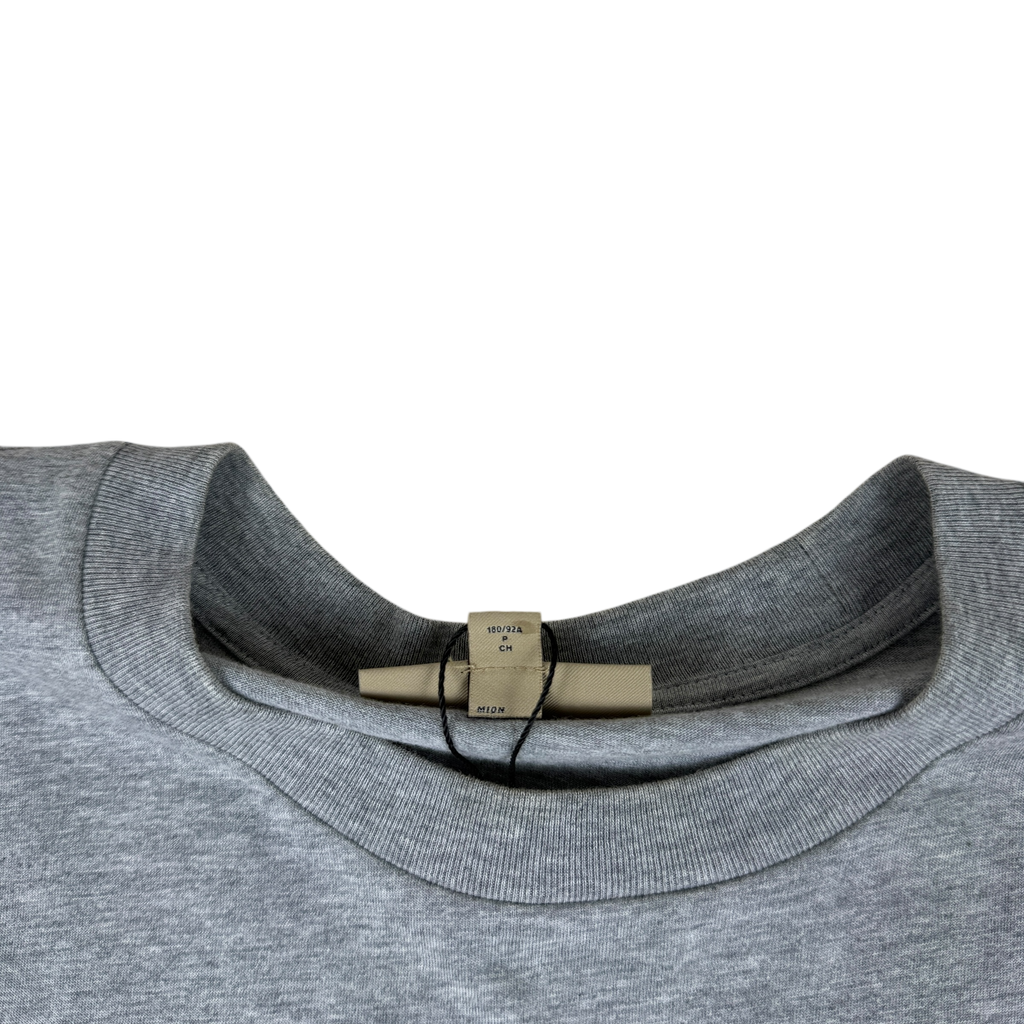 Burberry Embroidered Logo Oversized T-Shirt Grey (Fits S-L)