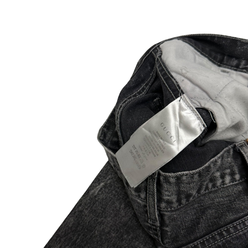 Gucci Washed Black Slim Fit Jeans (Size 32”)