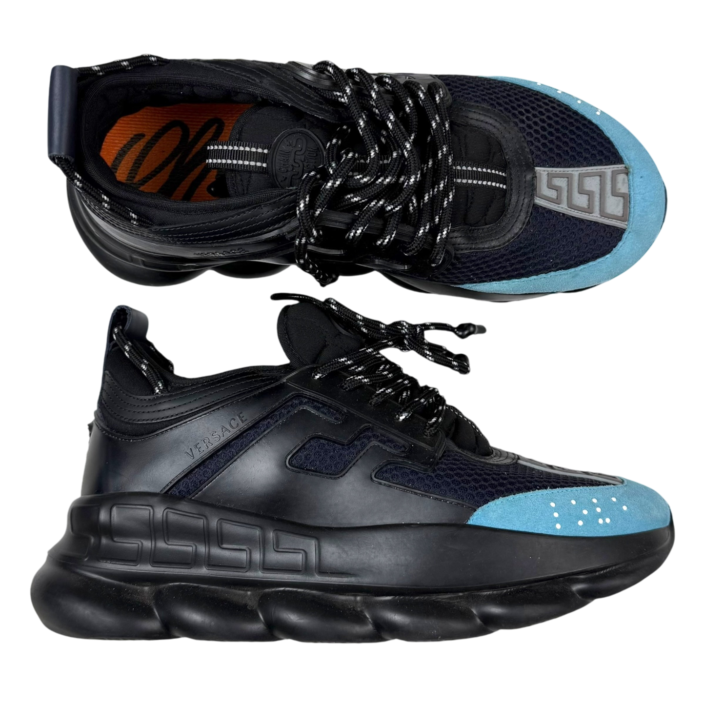 Versace Chain Reaction Sneaker 'Black Blue Night' (US11/UK10/EU44)