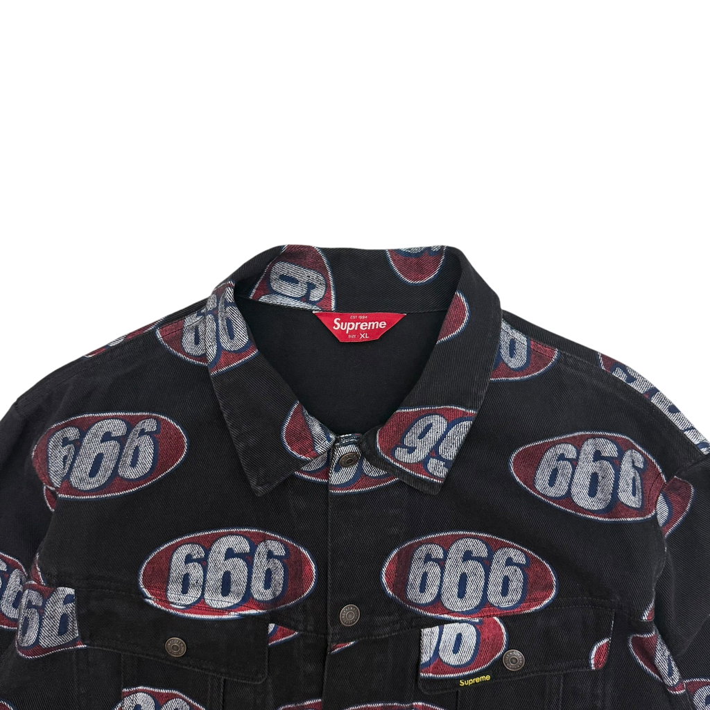 Supreme 666 Denim Trucker Jacket (size XL)
