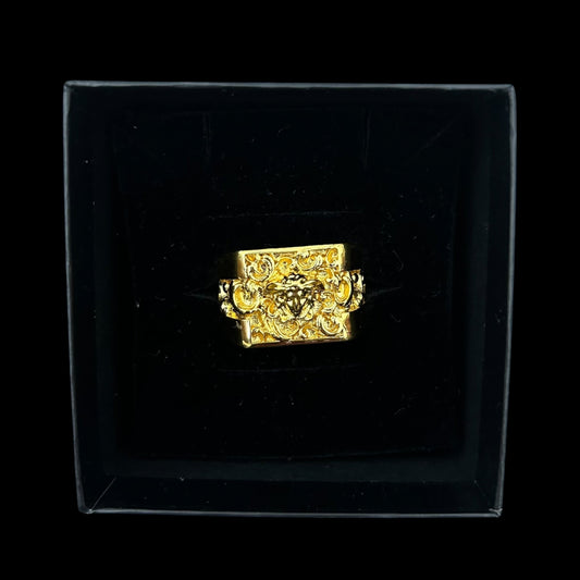 Versace Medusa Square Ring Gold