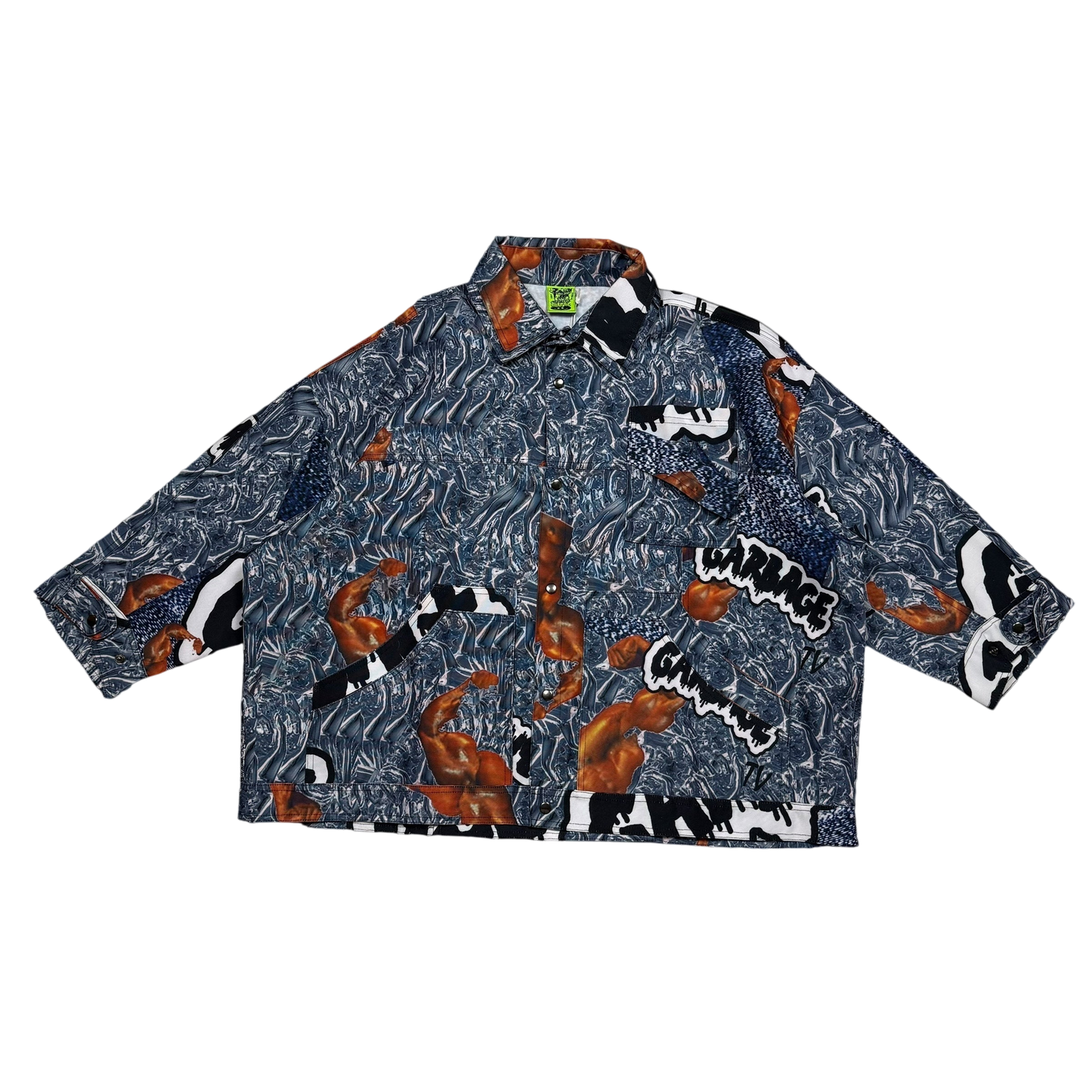 GarbageTV Fifo Jacket Chrome Hands Blue Multi Colour