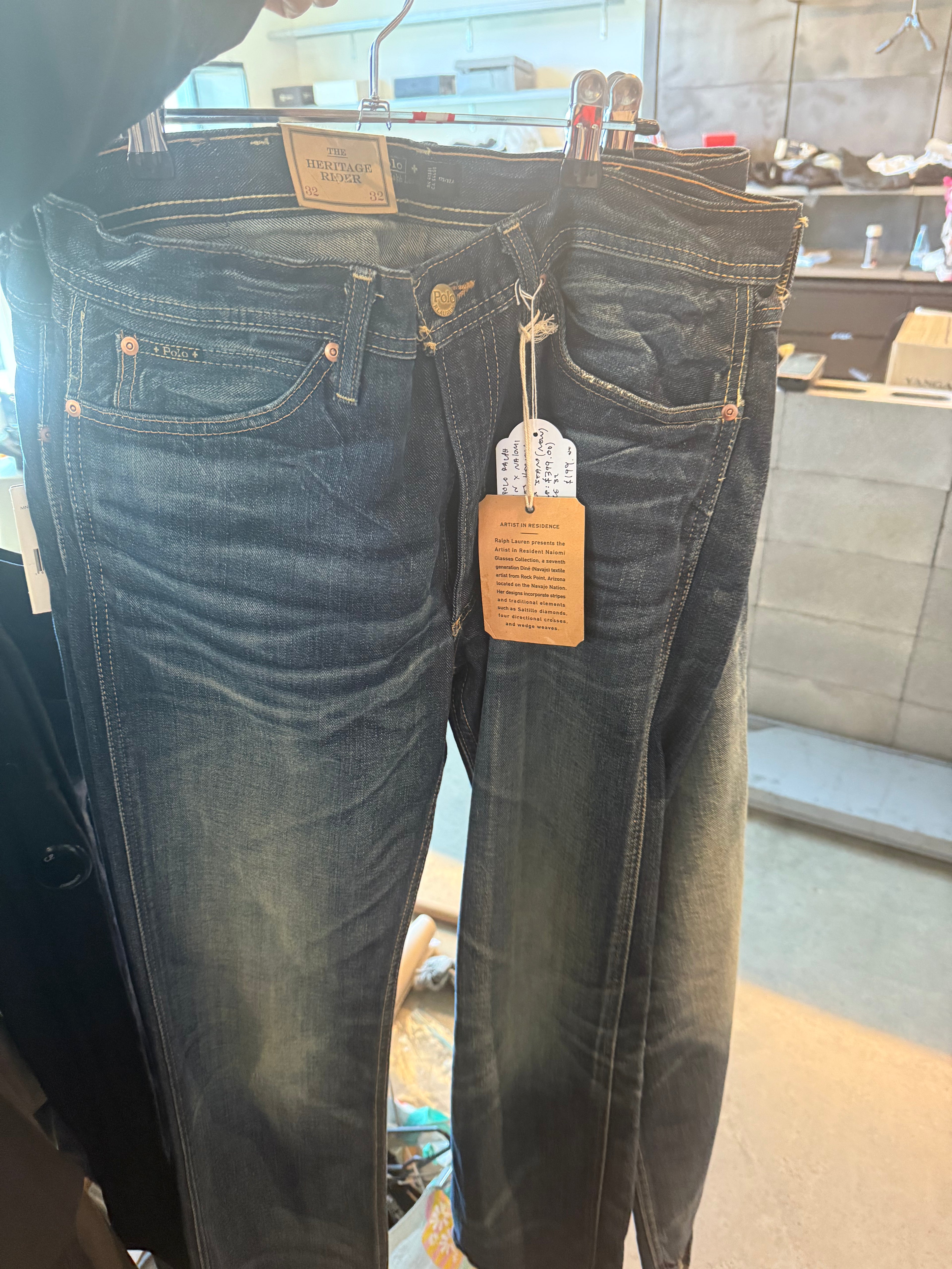 Polo Ralph Lauren x Naomi Glasses Heritage Rider Jeans (Size 32 & 33)