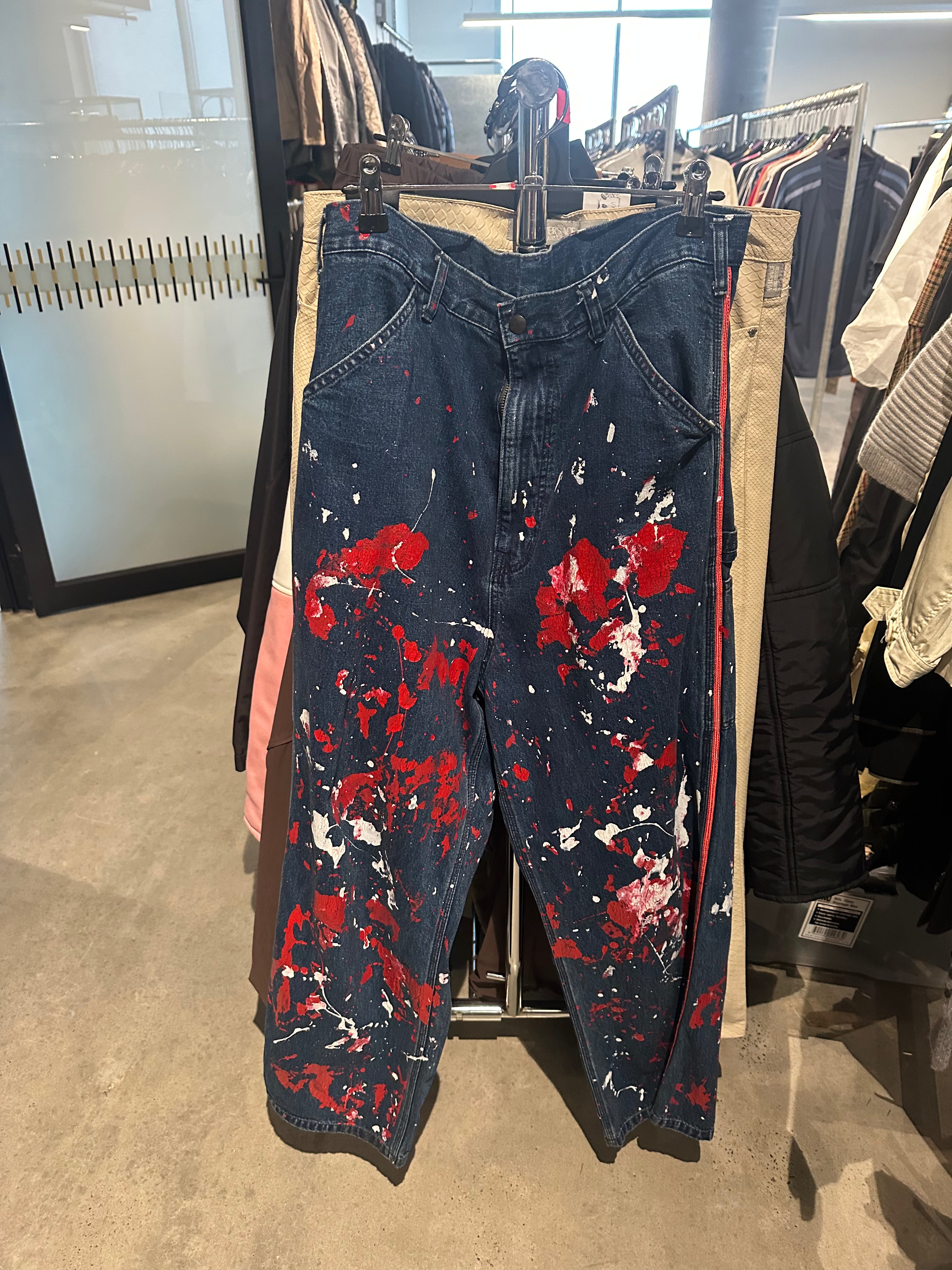 Needles Sideline Paint Splatter Carpenter Pants (Size M)