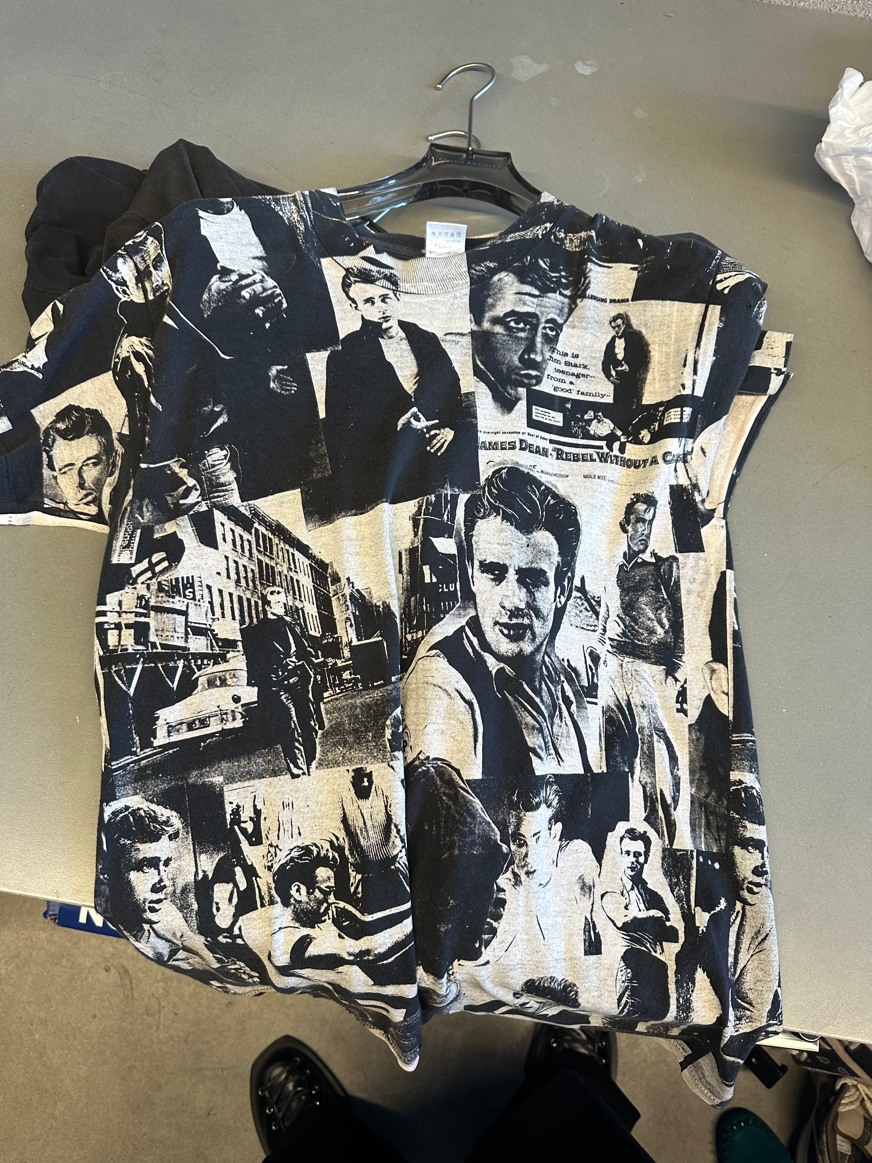 James Dean 1993 Rebel Without A Cause All-Over Print T-Shirt (Made in USA) (Size M)