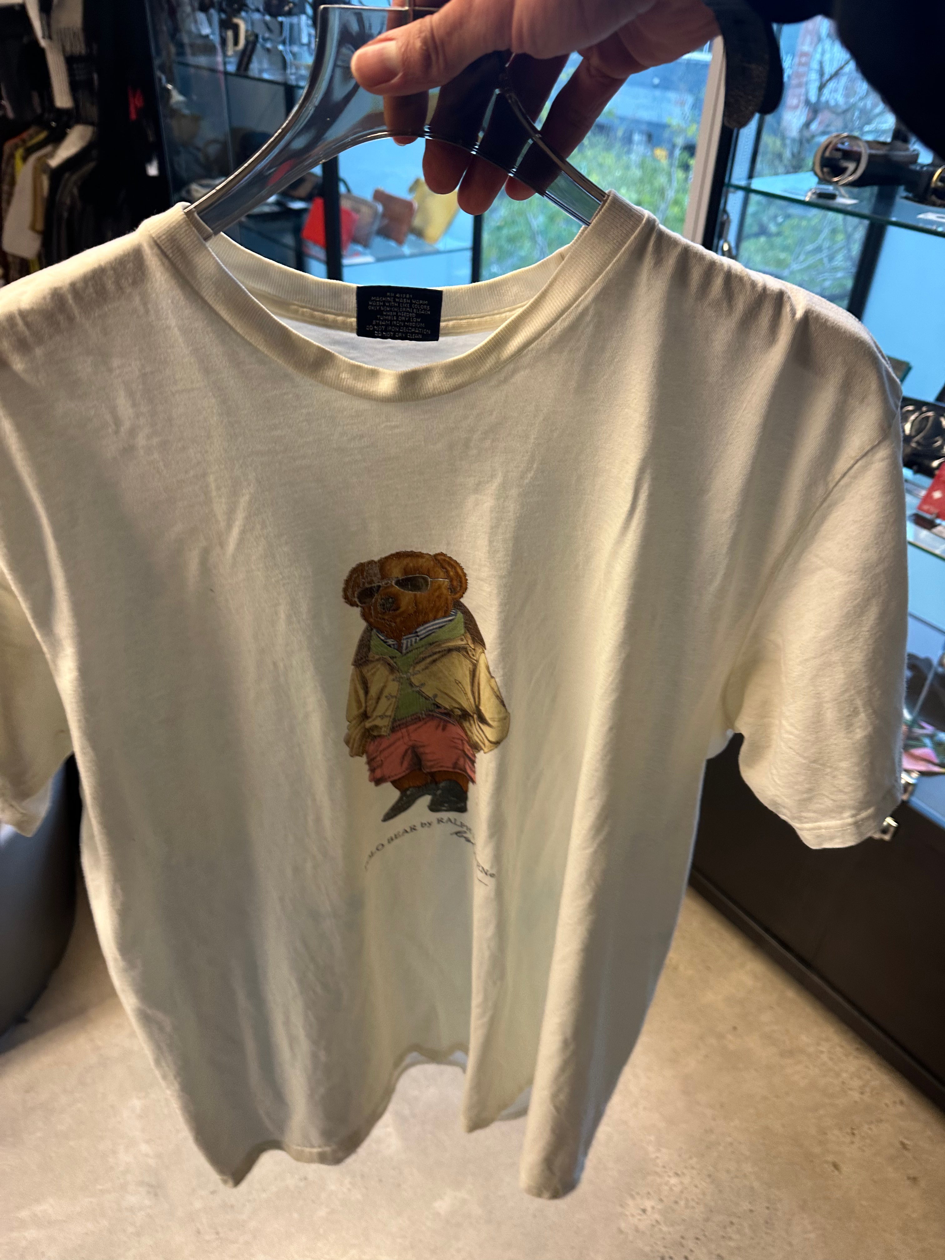 Polo Ralph Lauren 90s Polo Bear T-Shirt White (Size XL)