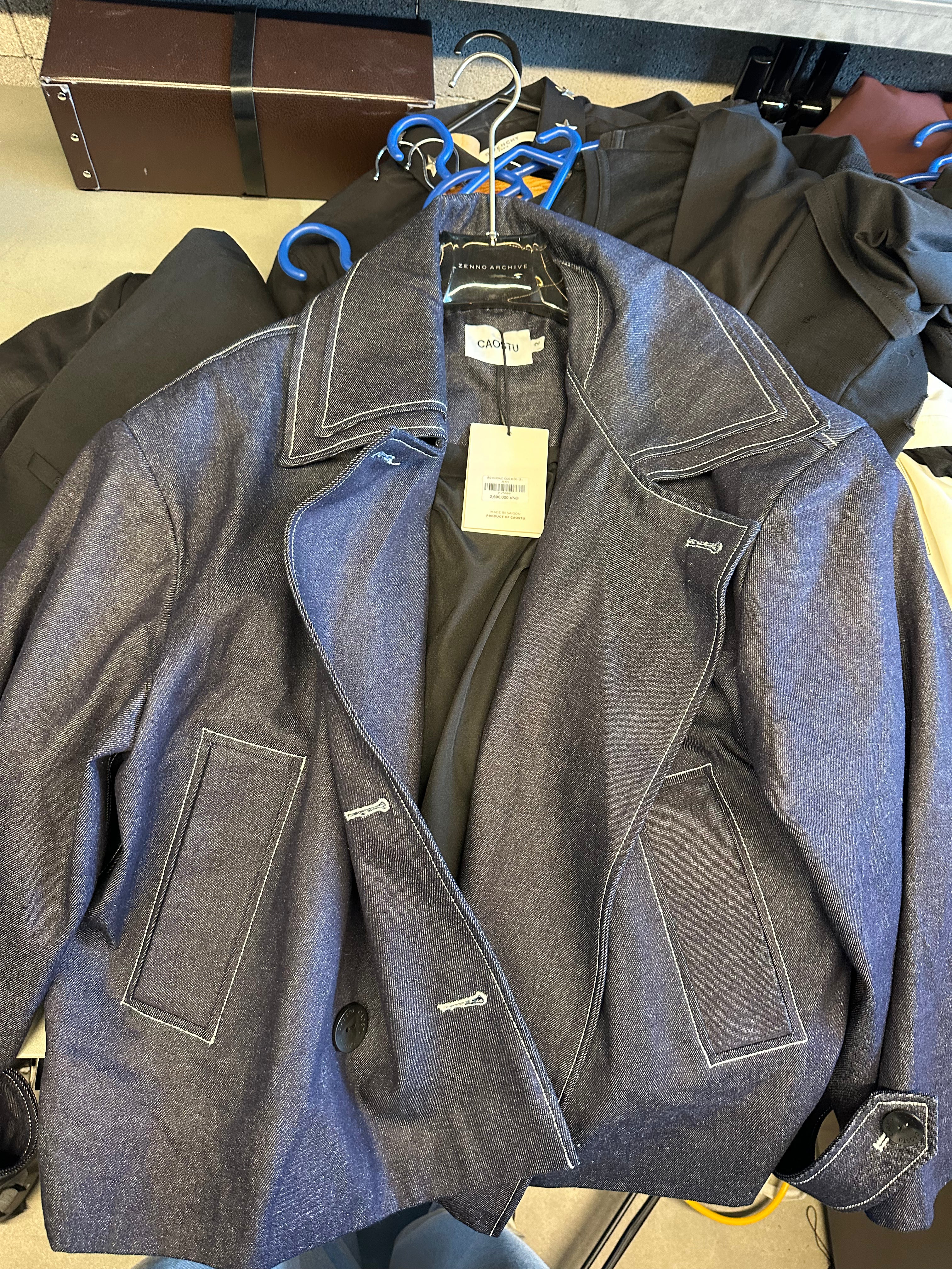 Caostu Jean D-Breasted Jacket Indigo Blue (Size 2/L-XL)