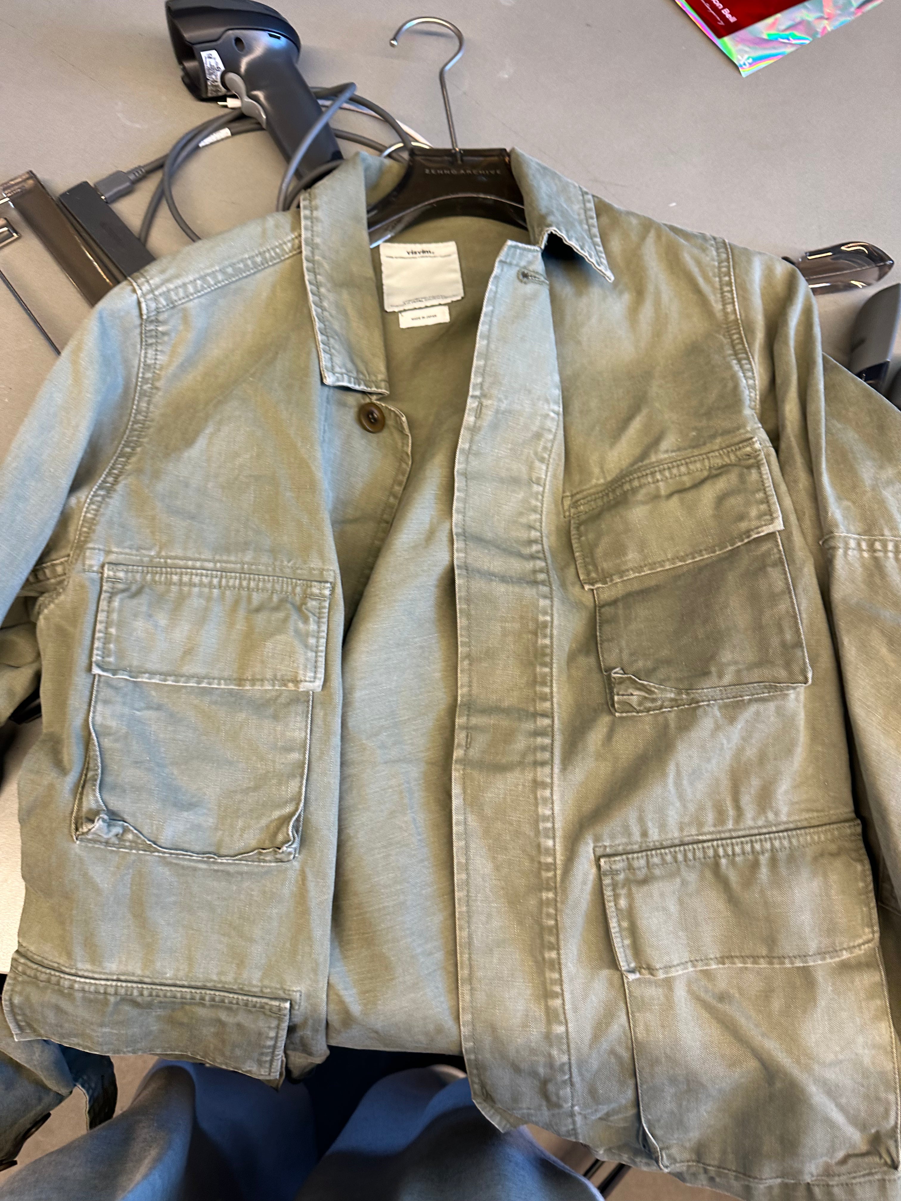 Visvim SS15 Four Pocket Kilgore Military Jacket Green (Size 1/S)