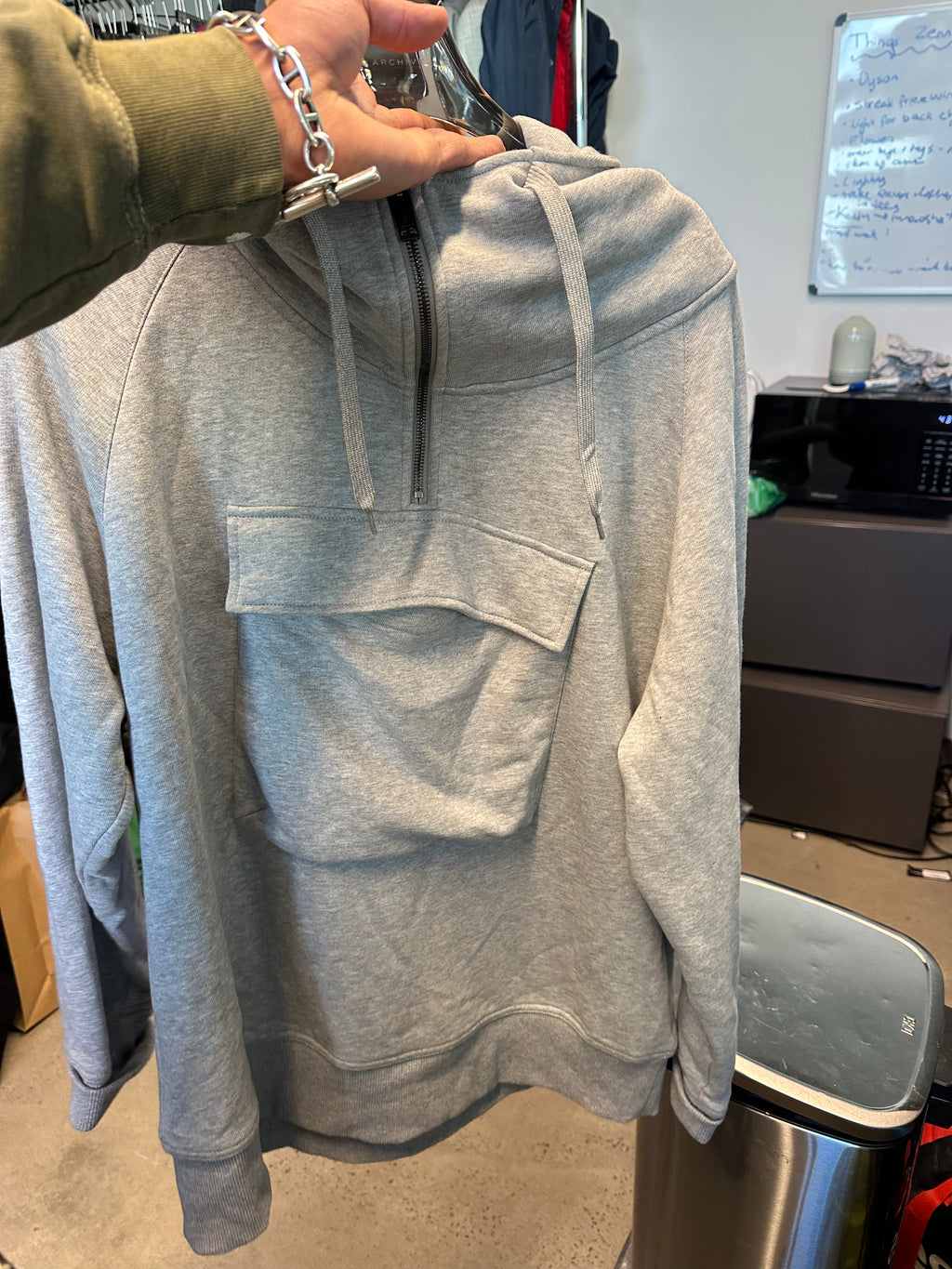 Burberry Horseferry Print Oversized Hoodie Grey (Fits M-XL)