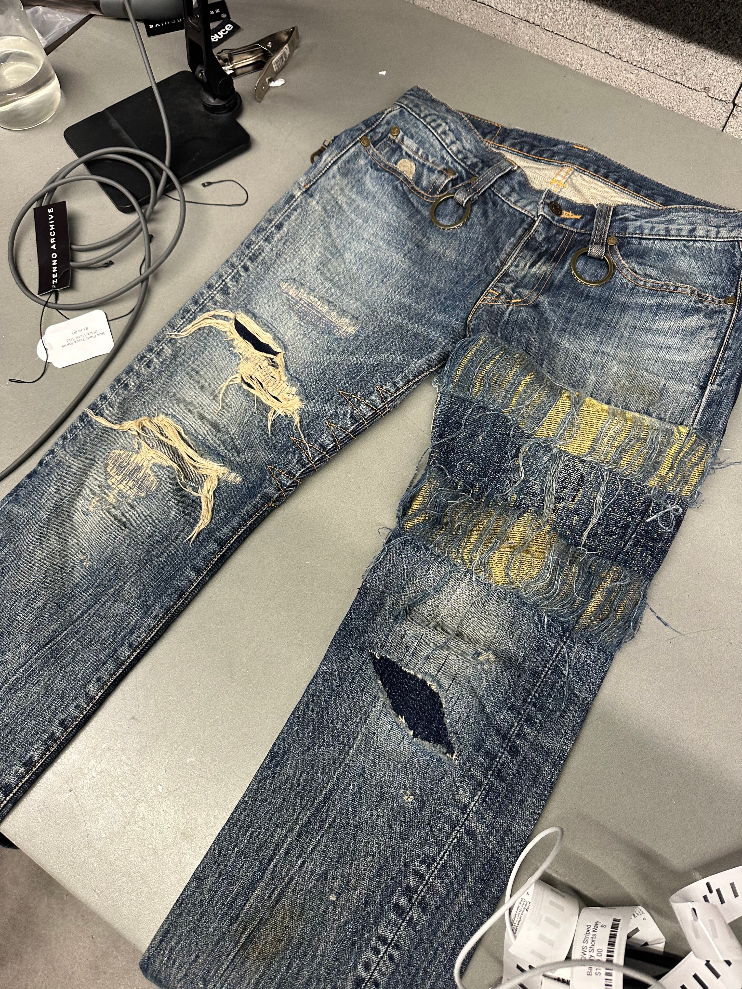 Mastermind MMJ 2009 Ace High Distressed Denim Jeans (Size XS)