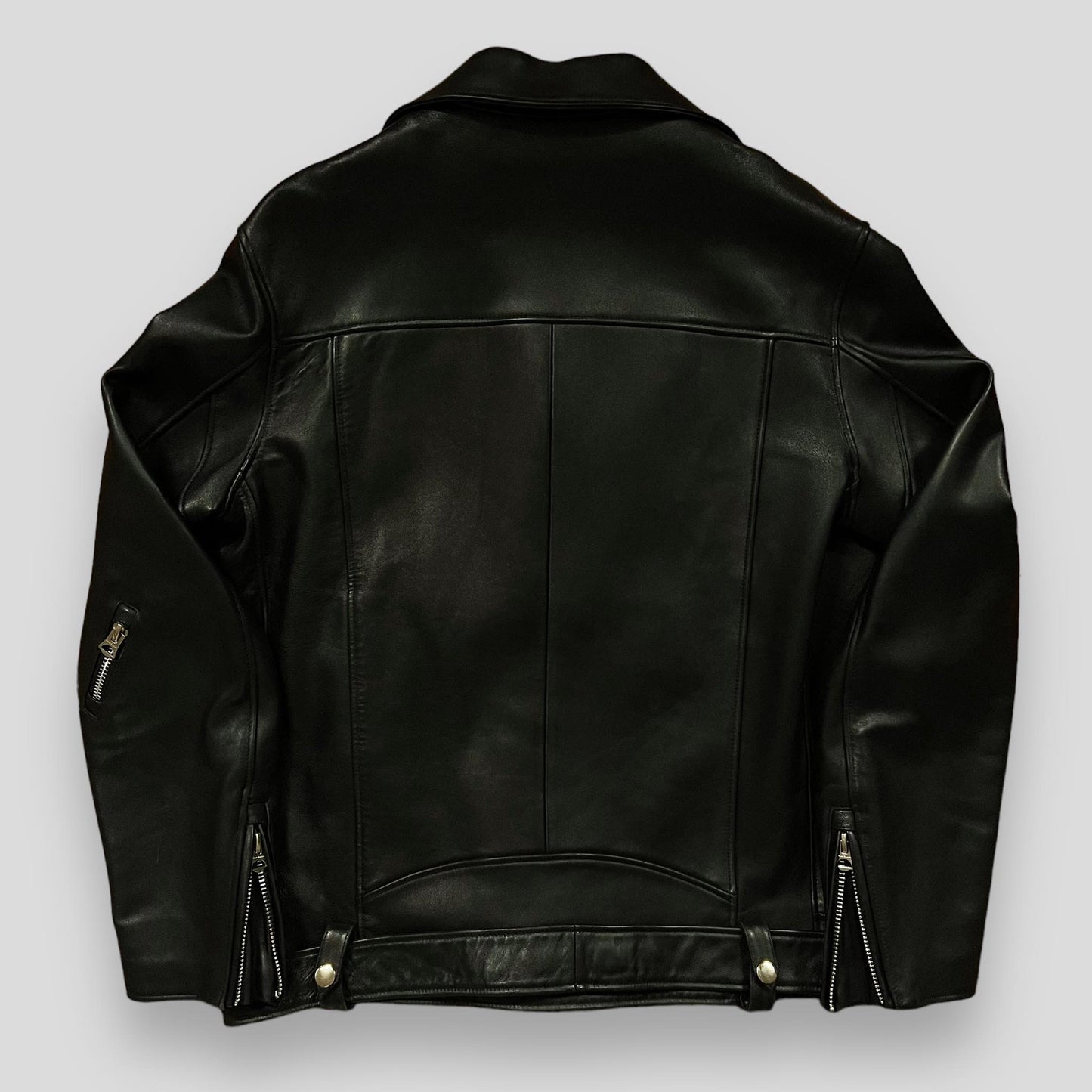 AW17 Acne Studios Nate Clean Black Leather Jacket (Fits L)