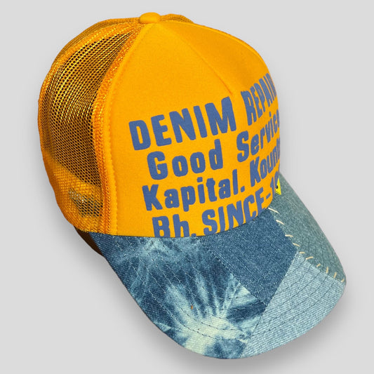 Kapital ‘Denim Repair’ Patchwork Denim Trucker Hat