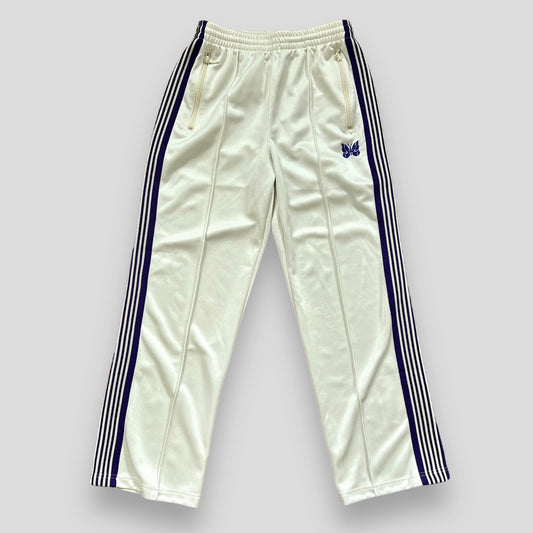 Needles Cream / Purple Poly Smooth Track Pants (Size S)