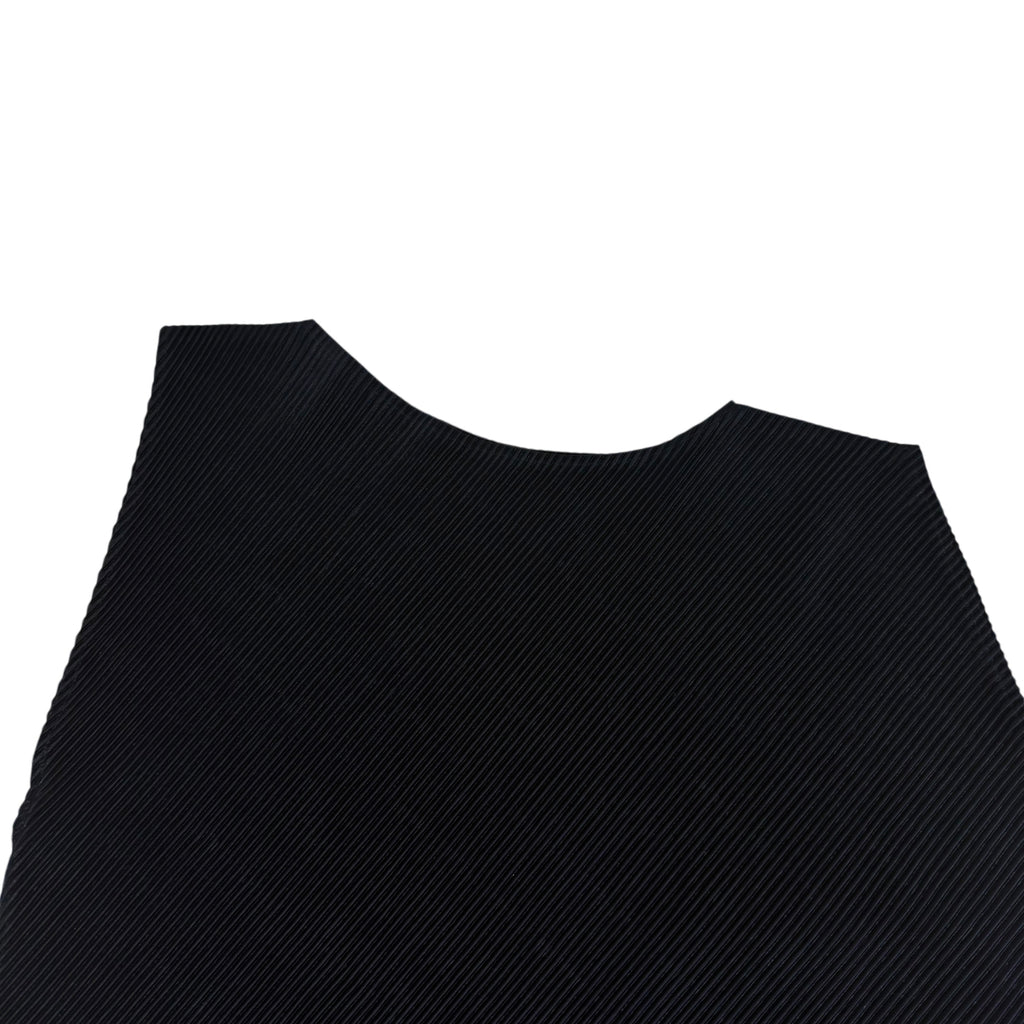 Issey Miyake Asymmetrical Pleated Dress Navy (Size 3)