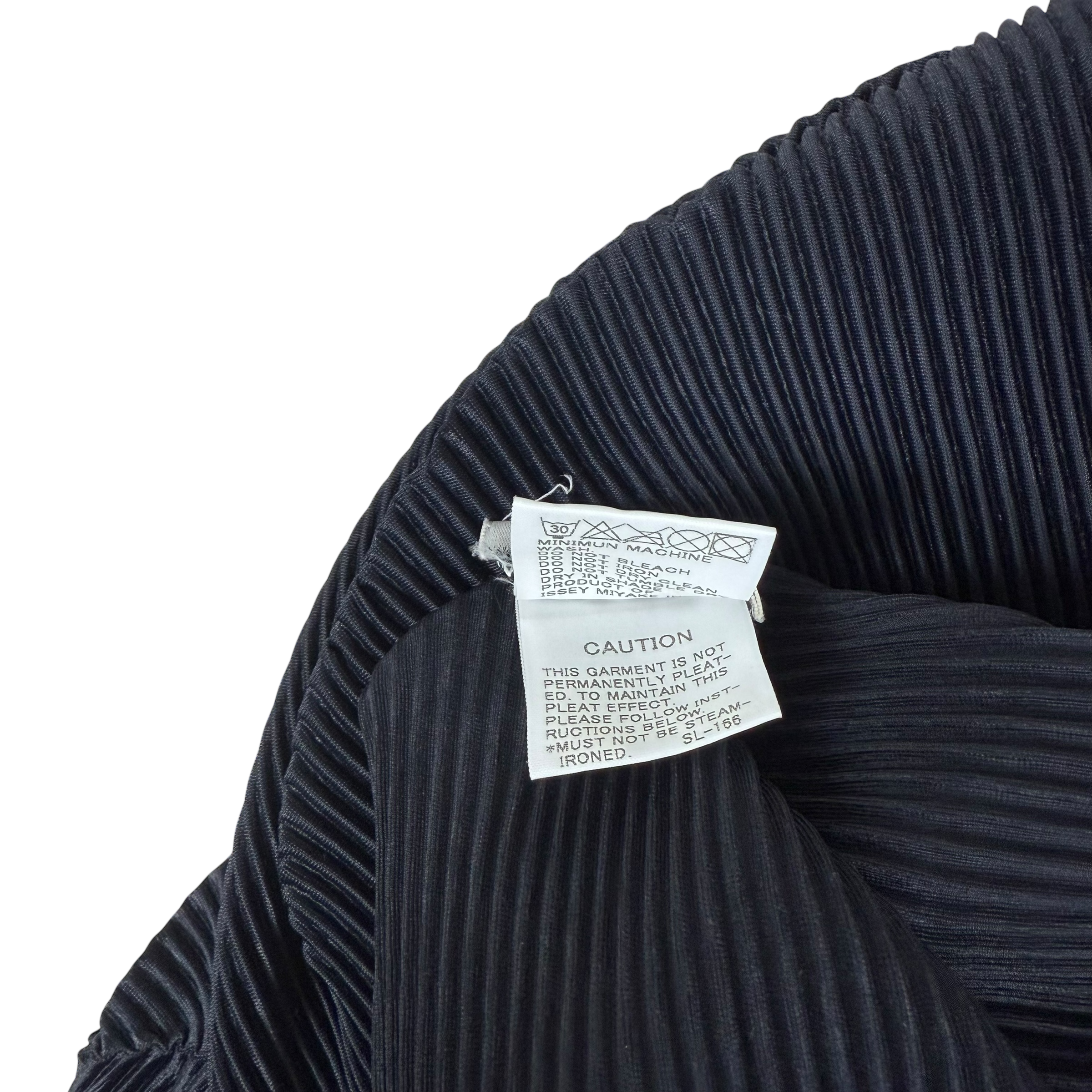 Issey Miyake Asymmetrical Pleated Dress Navy (Size 3)