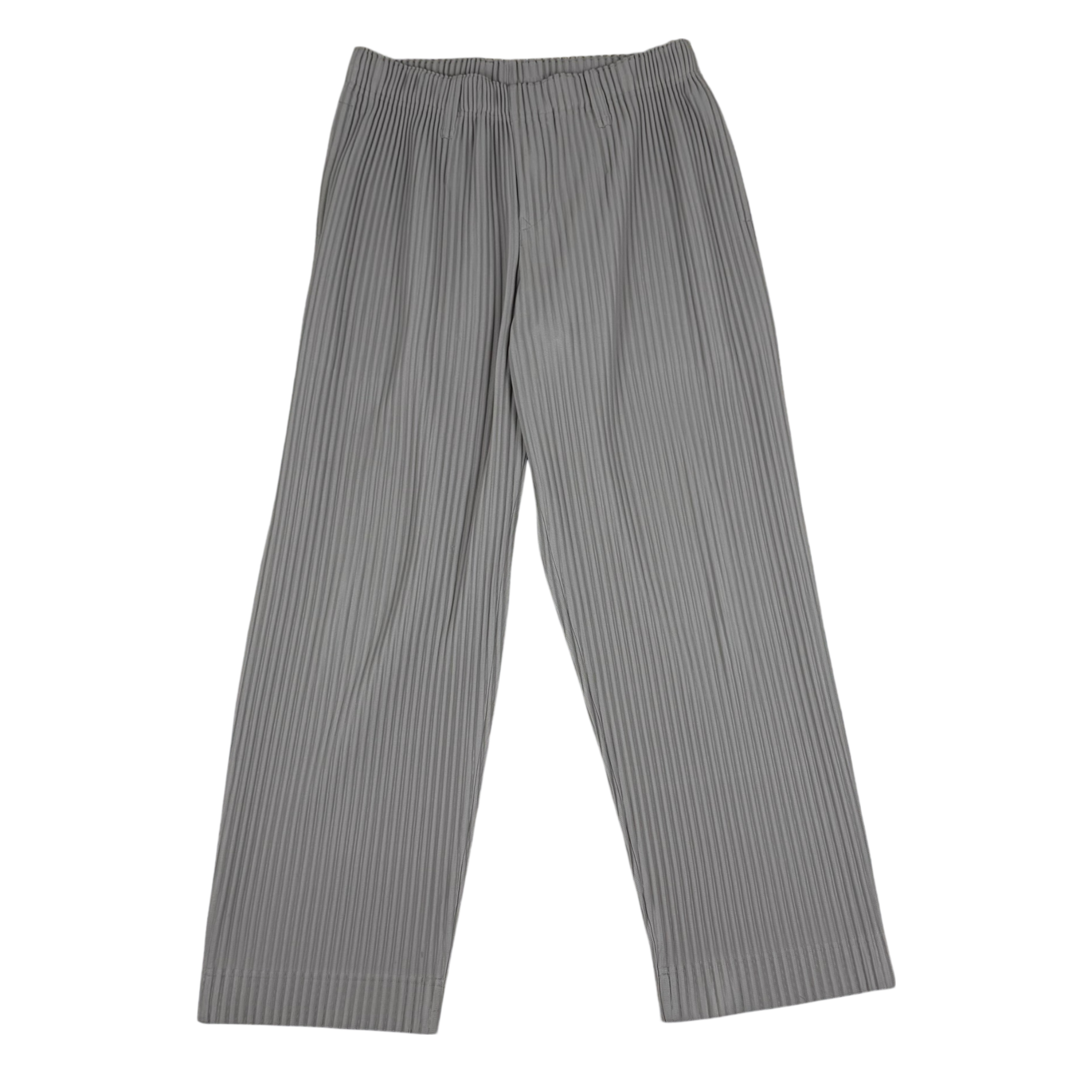 Issey Miyake Homme Plissé Pleated Trousers Grey (Size 2)