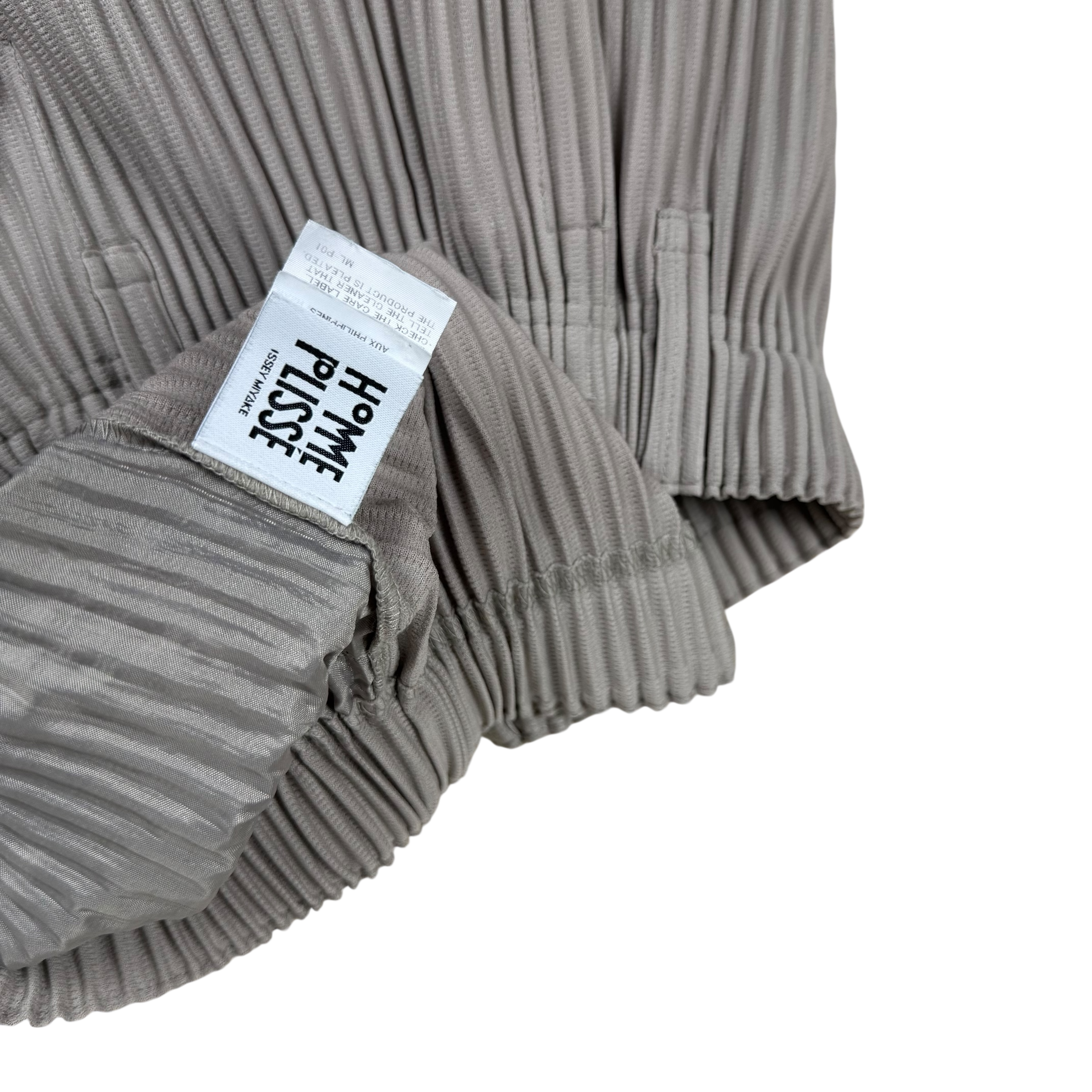 Issey Miyake Homme Plissé Pleated Trousers Grey (Size 2)