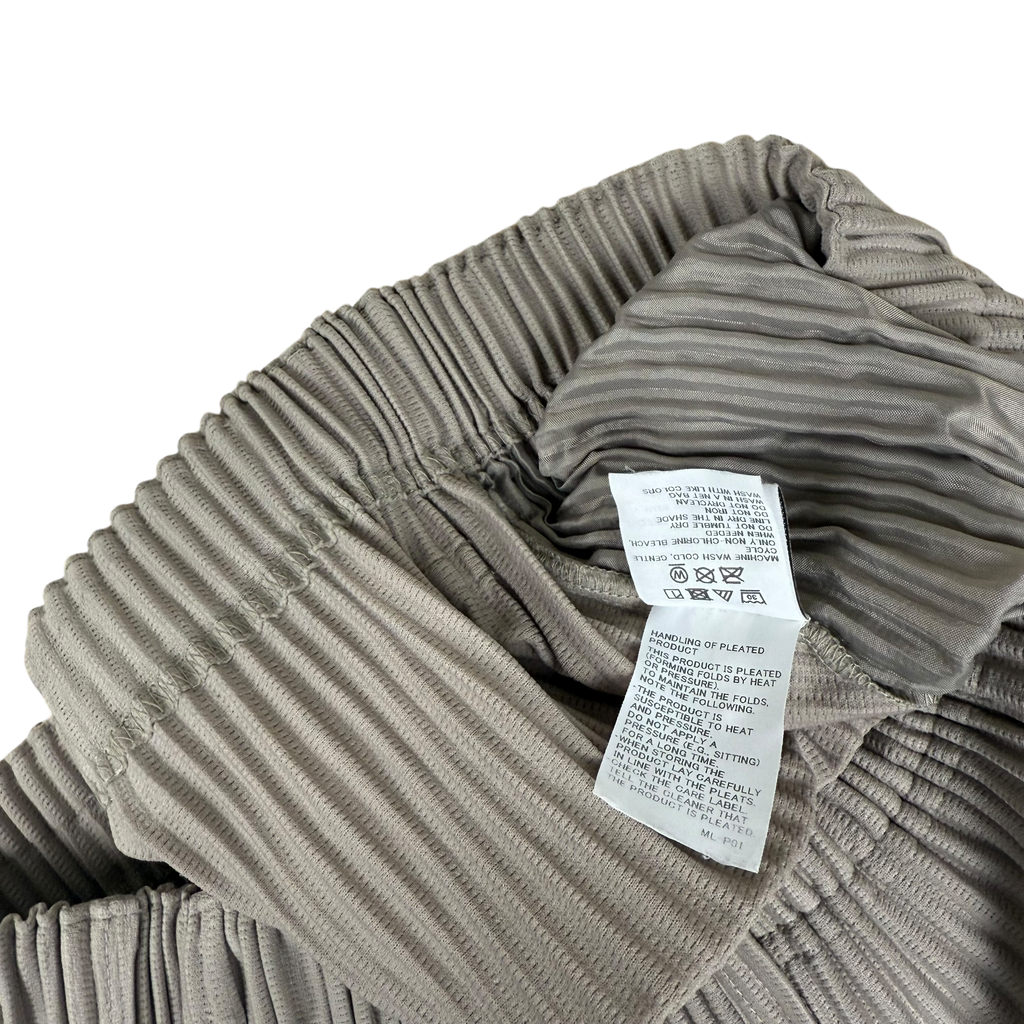 Issey Miyake Homme Plissé Pleated Trousers Grey (Size 2)