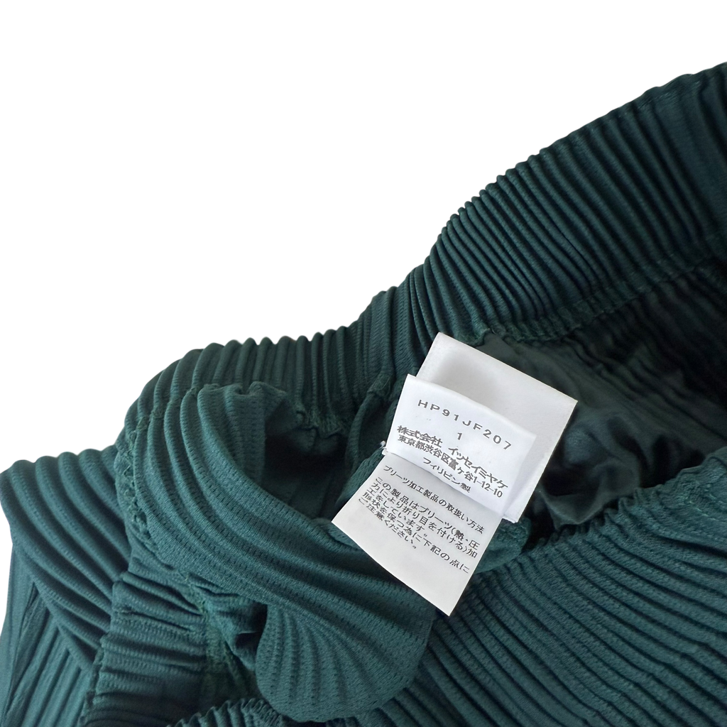 Issey Miyake Homme Plisse Pleated Pants Dark Green (Fits S-M)