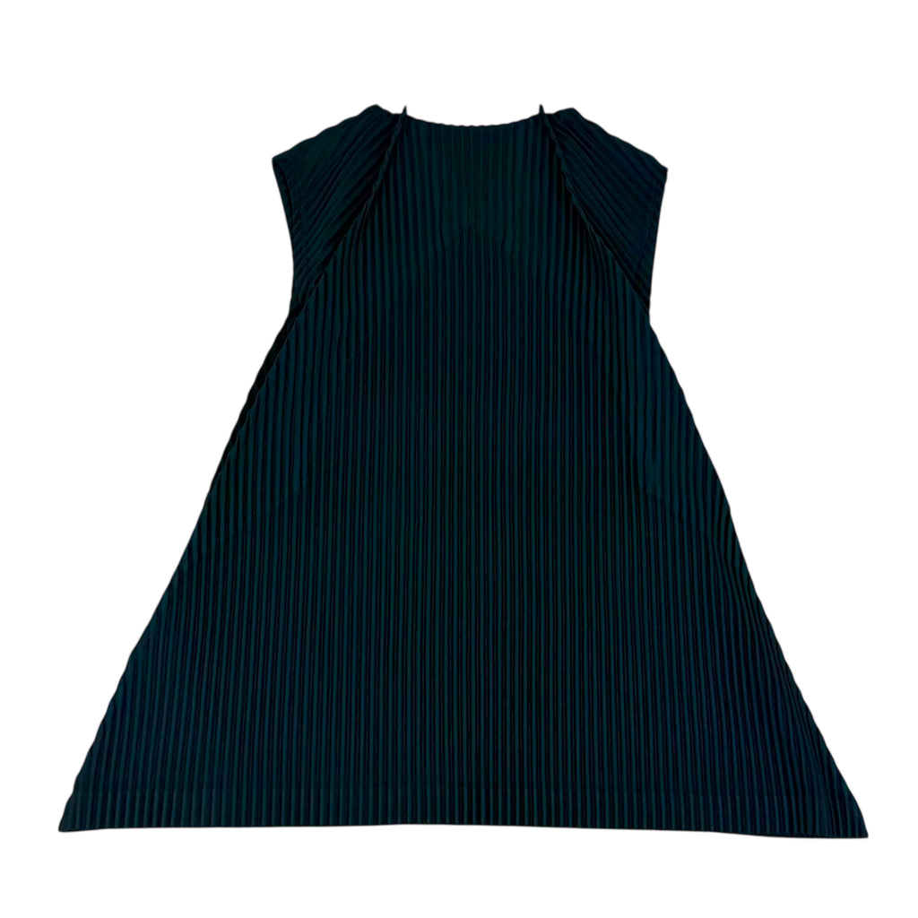 Issey Miyake Homme Plissé Tank Top Dark Green (Fits L-XL)