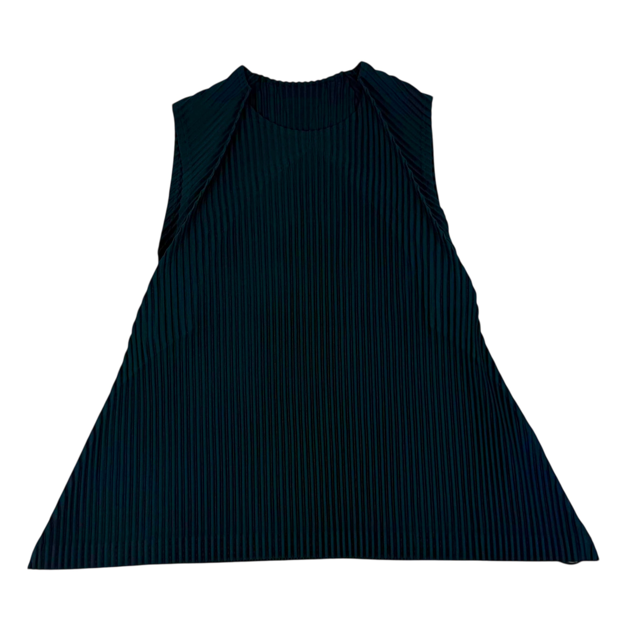 Issey Miyake Homme Plissé Tank Top Dark Green (Fits L-XL)