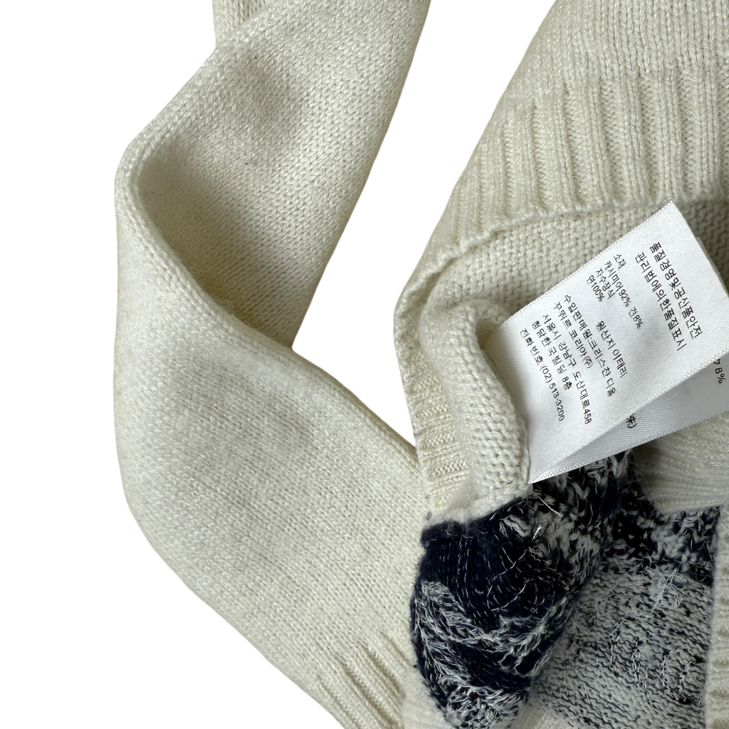 Christian Dior Cashmere Silk Blend Embroidered Knit Jumper (Size 36)