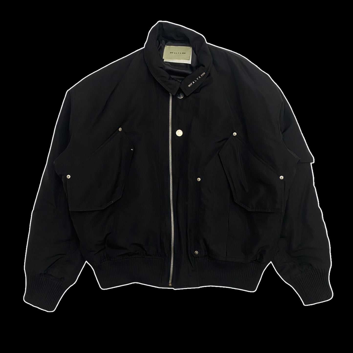 1017 ALYX 9SM Flight Bomber Jacket Black (Fits L-XL)