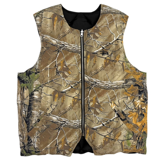 Stussy Real Tree Reversible Quilted Vest (Size S)