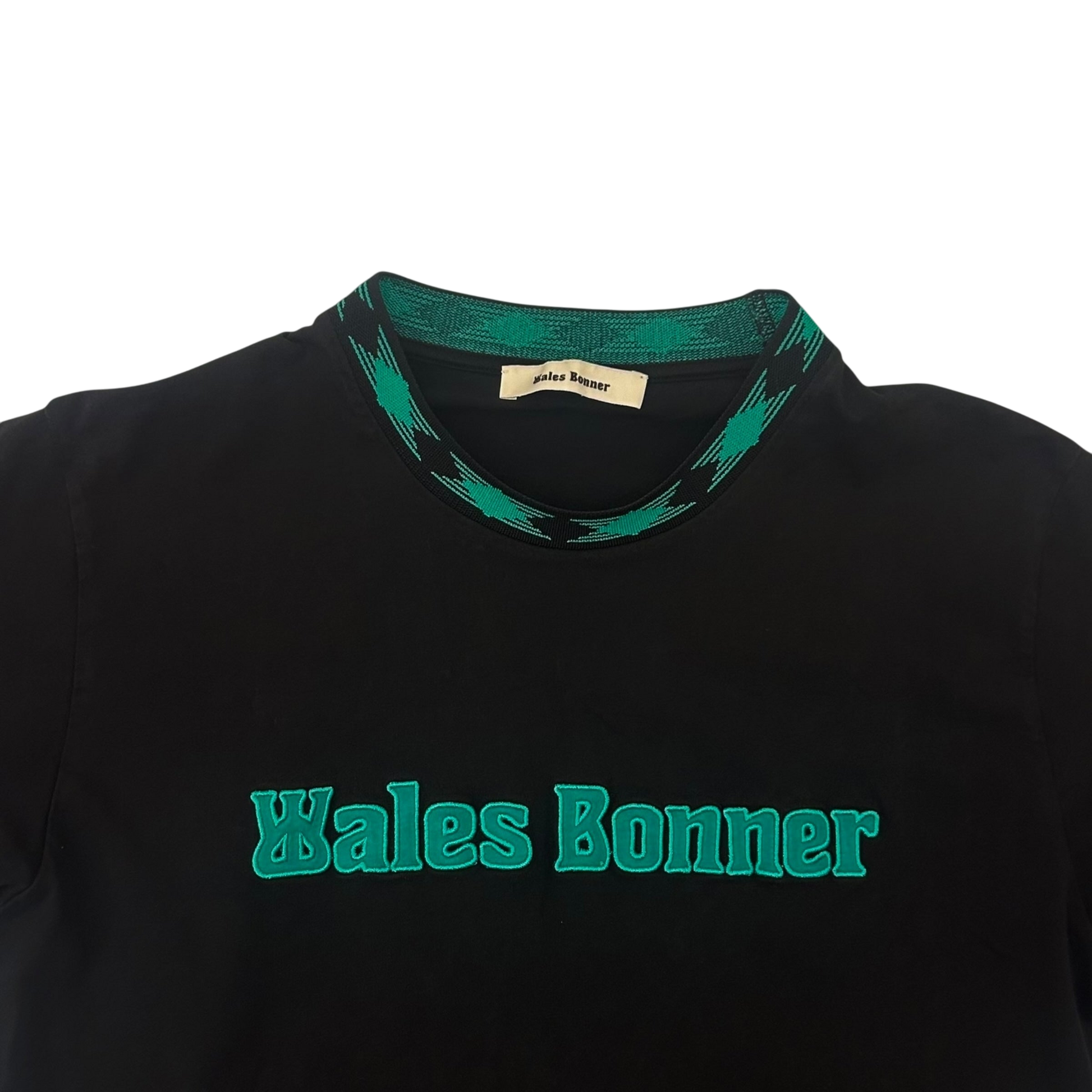 Wales Bonner Original Embroidered Logo T-shirt Black (Size M)