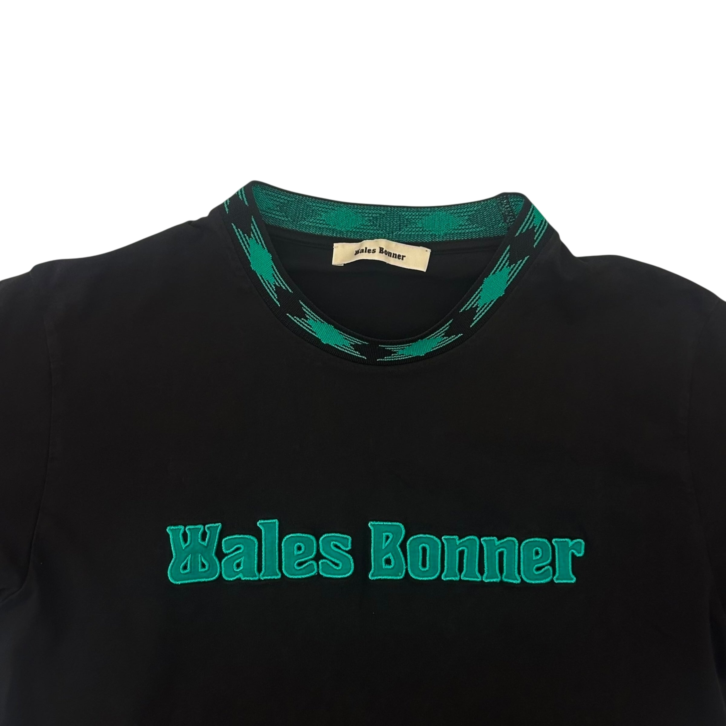 Wales Bonner Original Embroidered Logo T-shirt Black (Size M)