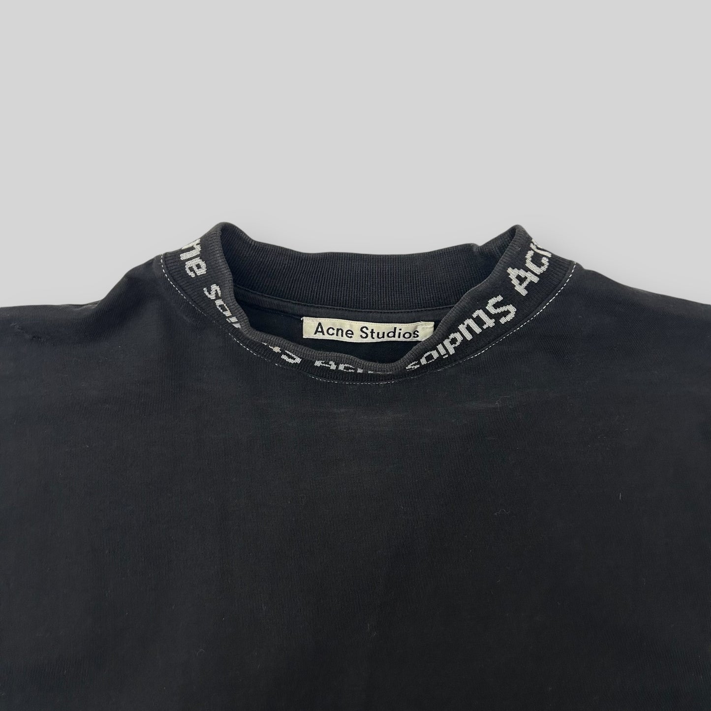 Acne Studios Jacquard Logo T-Shirt Black (Fits S-M)