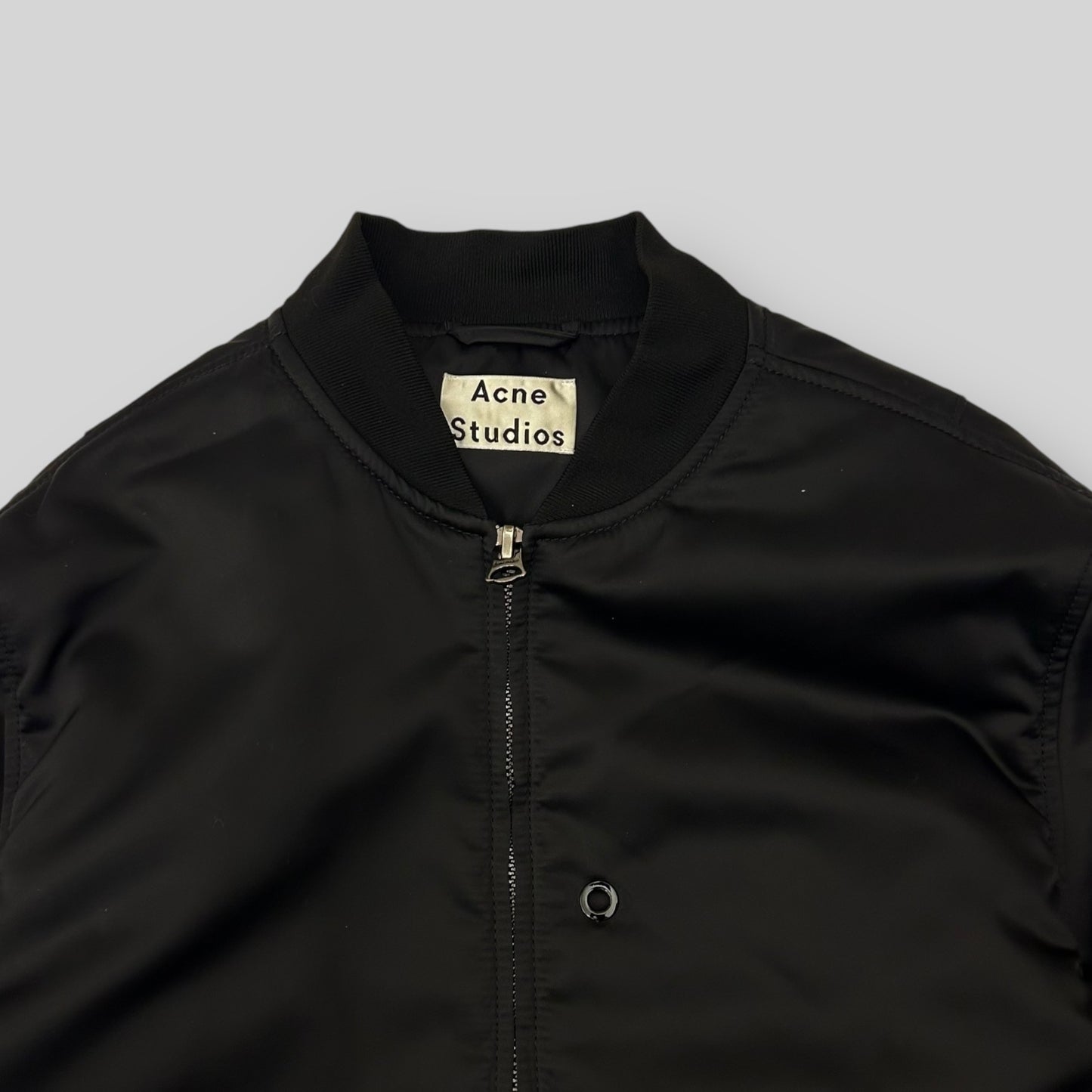 Acne Studios Nylon Matt Bomber Jacket Black (Fits M)