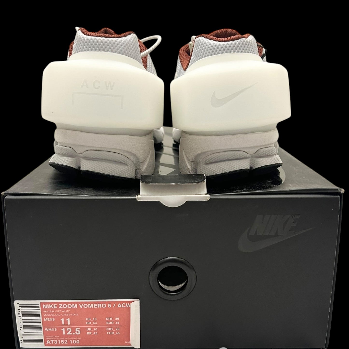 Nike x A-Cold-Wall (ACW) Zoom Vomero 5 ‘Sail / Off-White’ (US11/UK10)