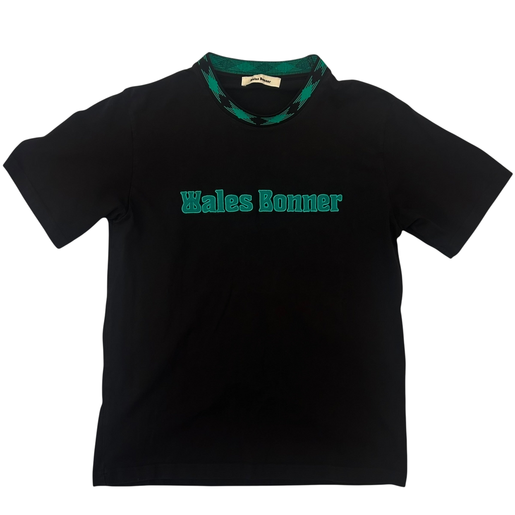 Wales Bonner Original Embroidered Logo T-shirt Black (Size M)