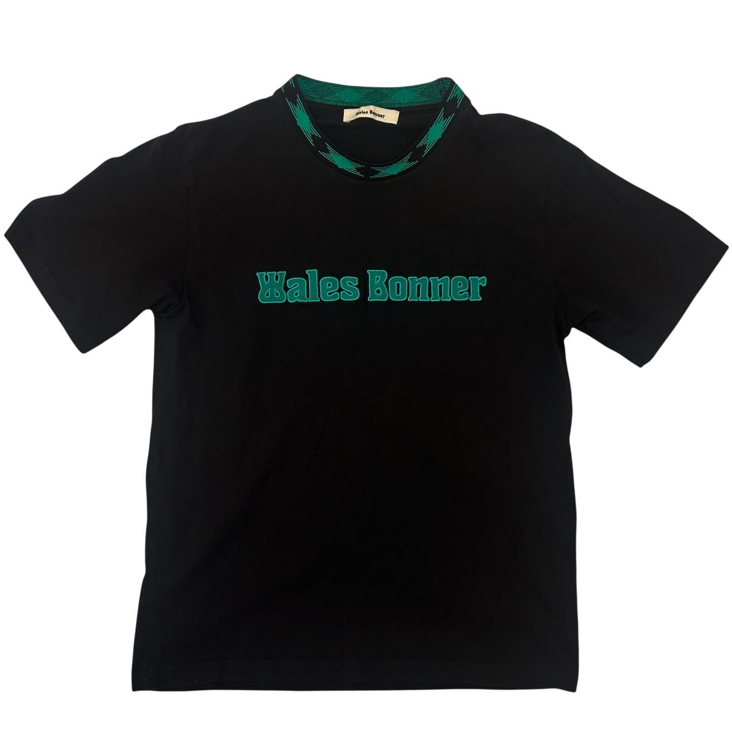 Wales Bonner Original Embroidered Logo T-shirt Black (Size M)
