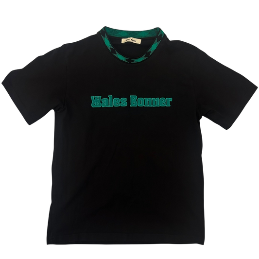 Wales Bonner Original Embroidered Logo T-shirt Black (Size M)