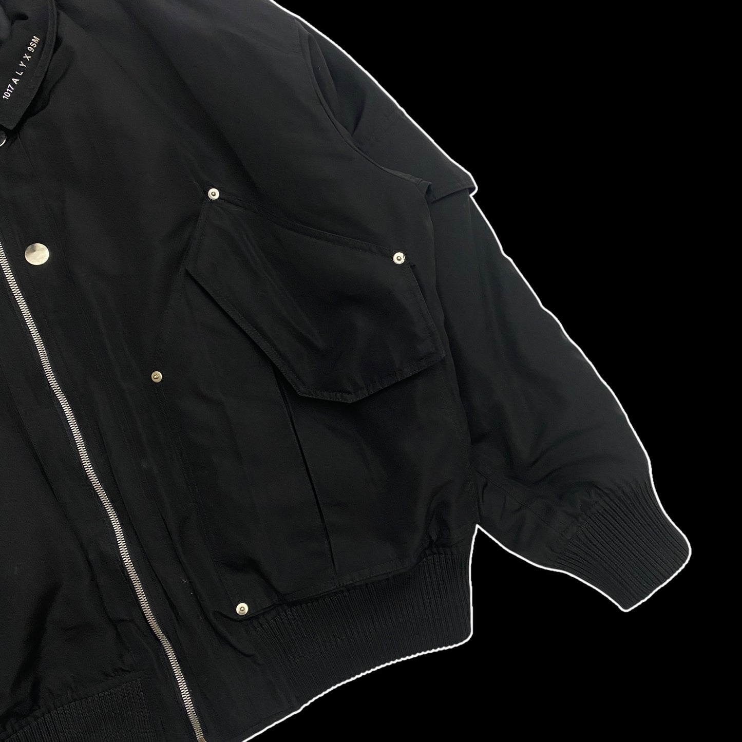 1017 ALYX 9SM Flight Bomber Jacket Black (Fits L-XL)