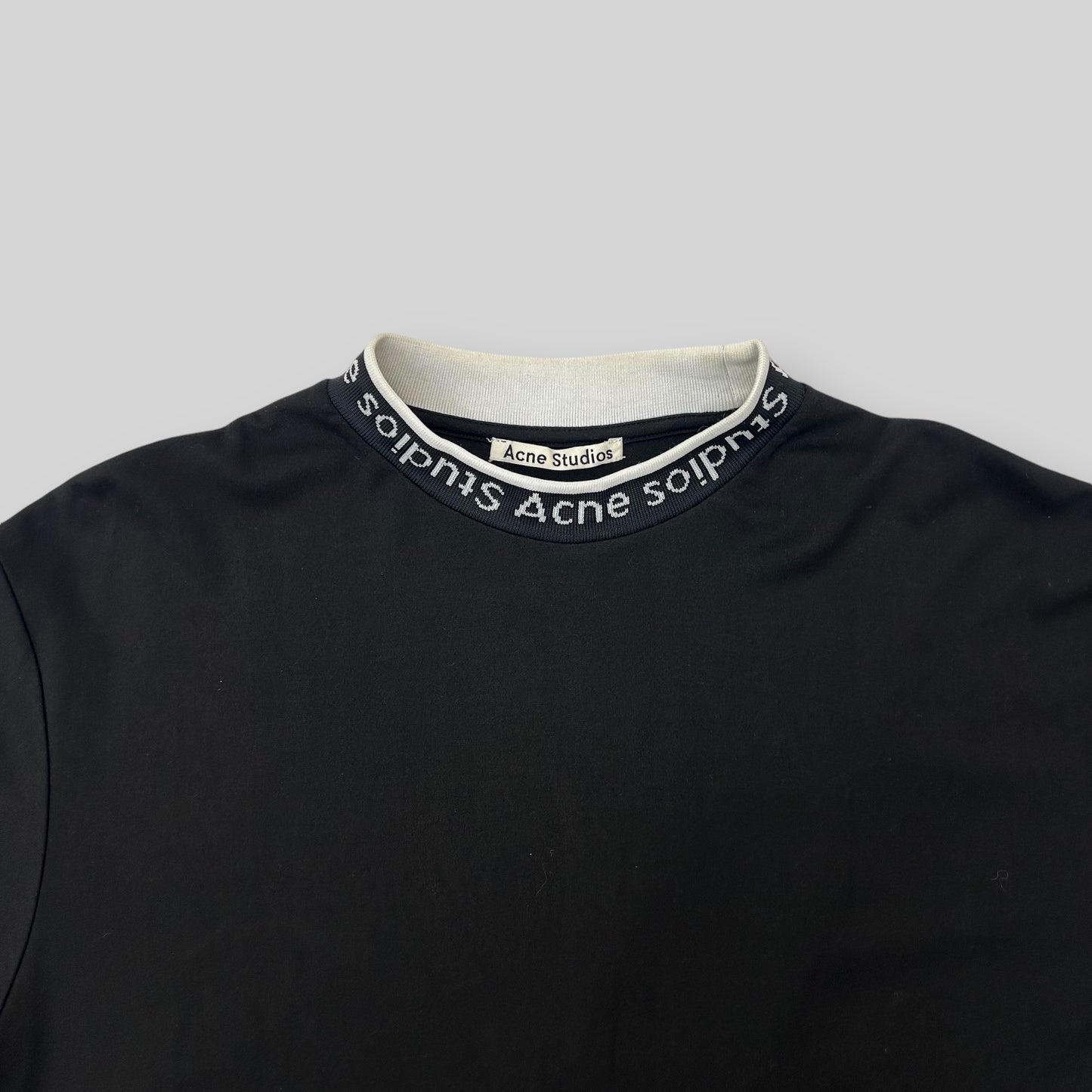 Acne Studios Jacquard Logo T-Shirt Black (Fits L)