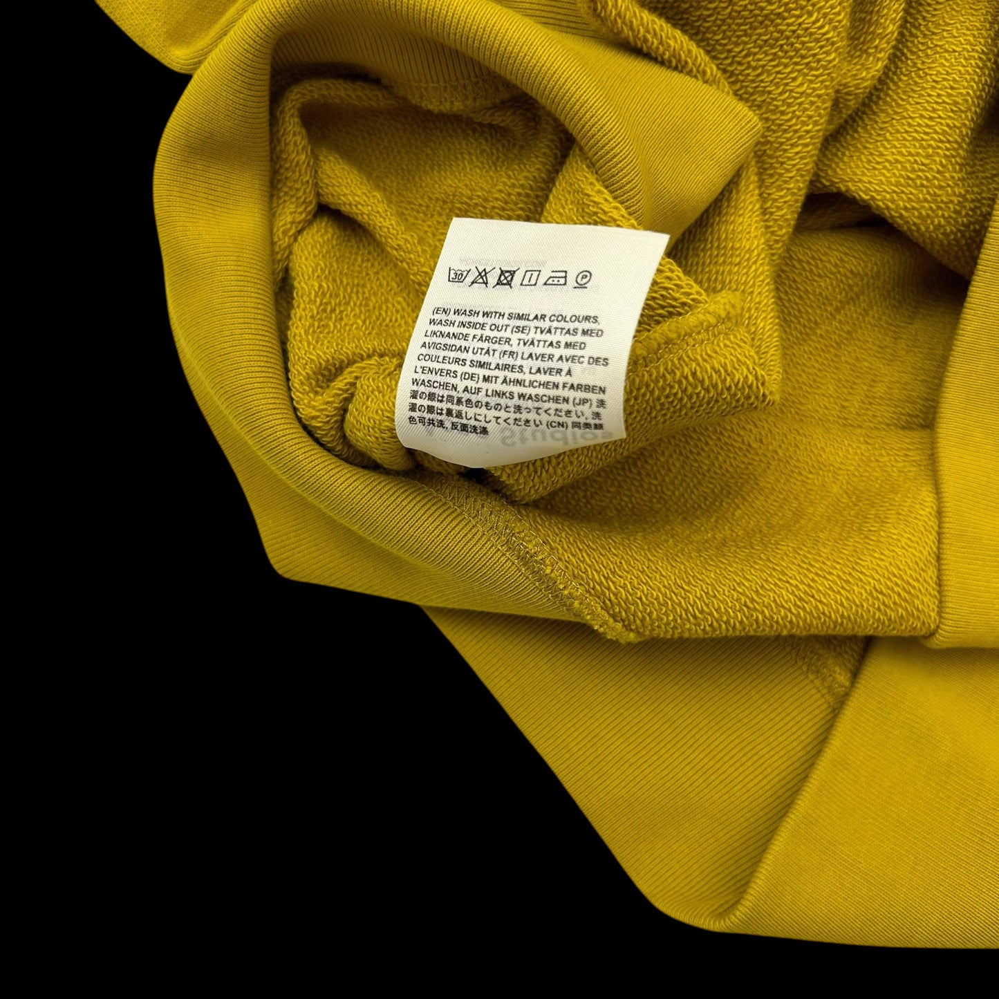 Acne Studios Yellow Oversized Forba Face Sweater (Fits L)