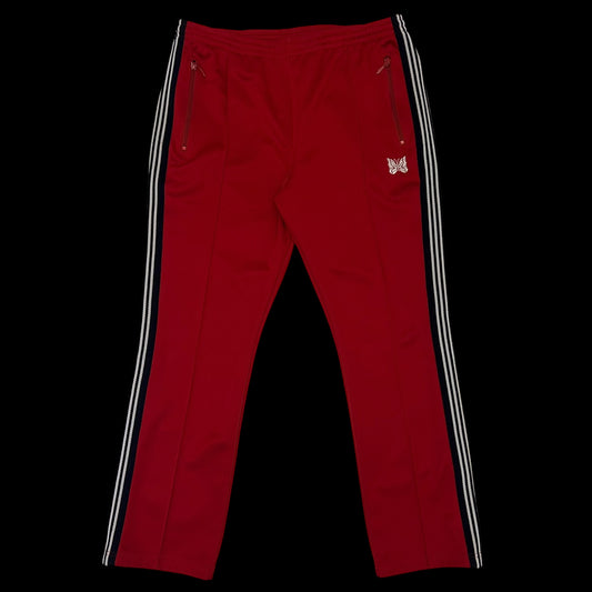 Needles Poly Smooth Track Pants Red/Black (Size L)