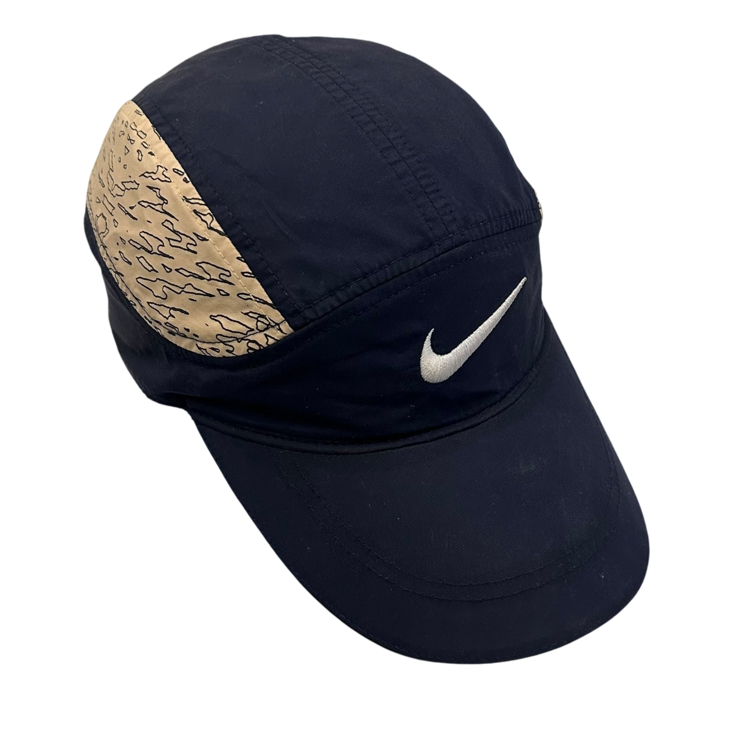 Nike x Cav Empt Logo Tailwind Running Hat Cap Navy/Beige
