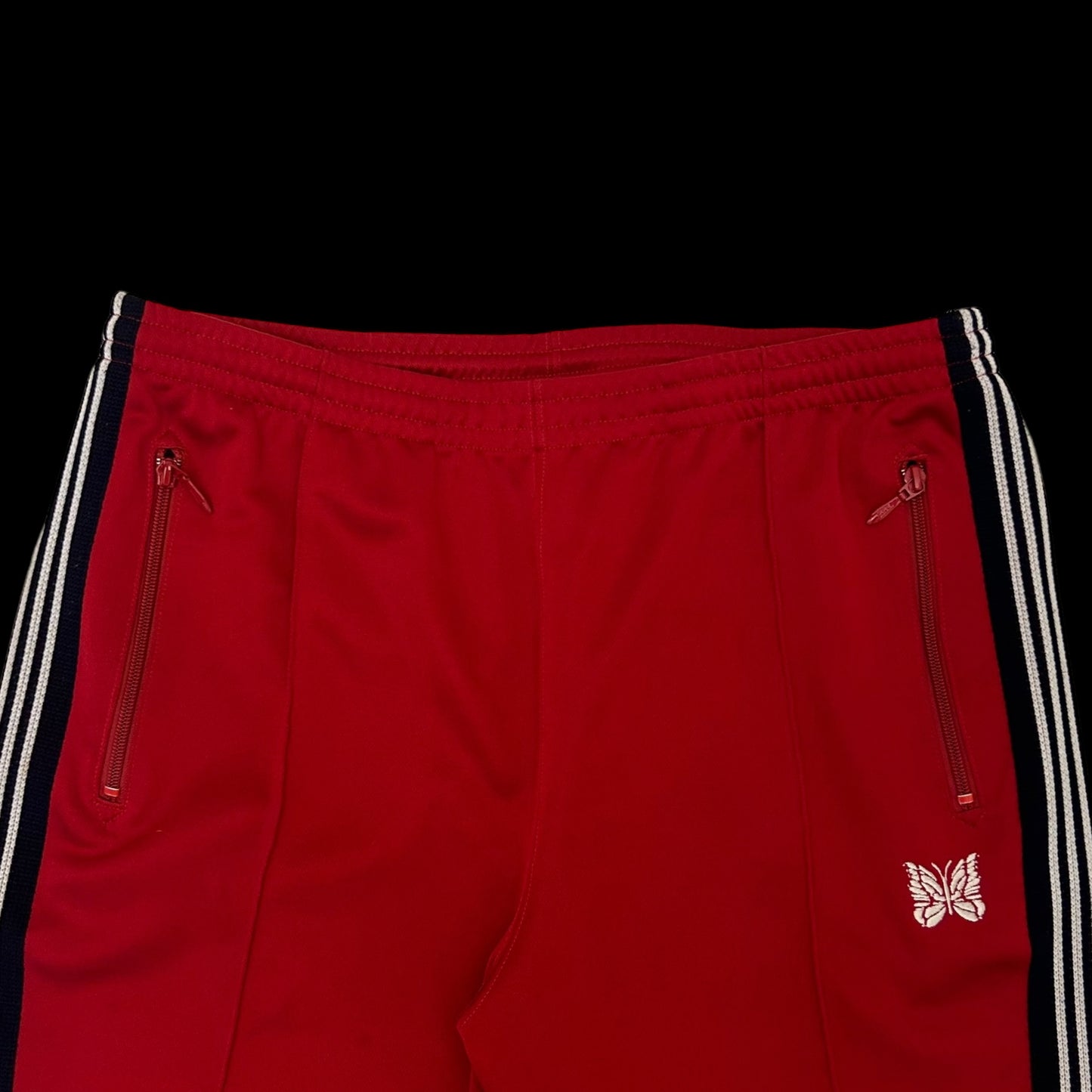 Needles Poly Smooth Track Pants Red/Black (Size L)