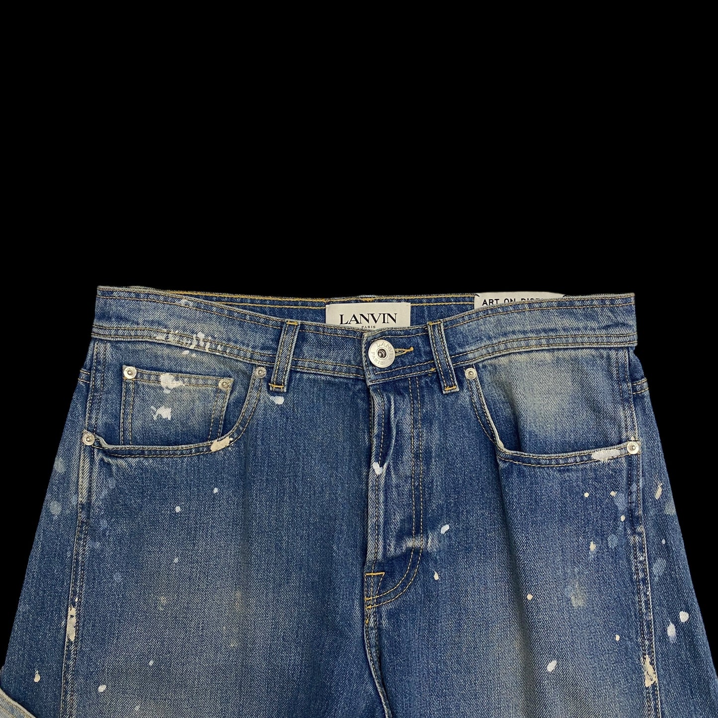 Lanvin x Gallery Dept. SS21 Flared Paint Splatter Jeans (Size 34”)