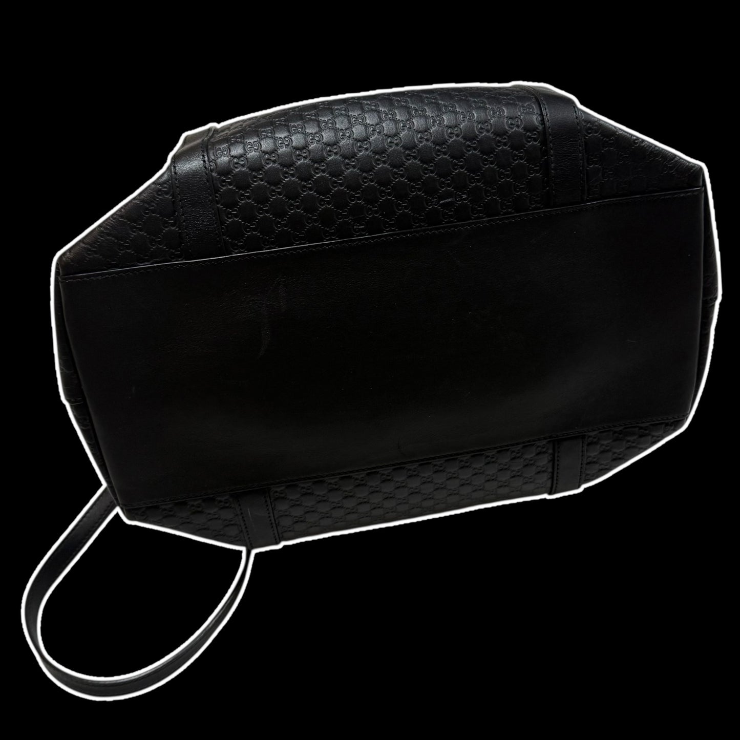 Gucci Microguccissima Large Dome Leather Bag Black