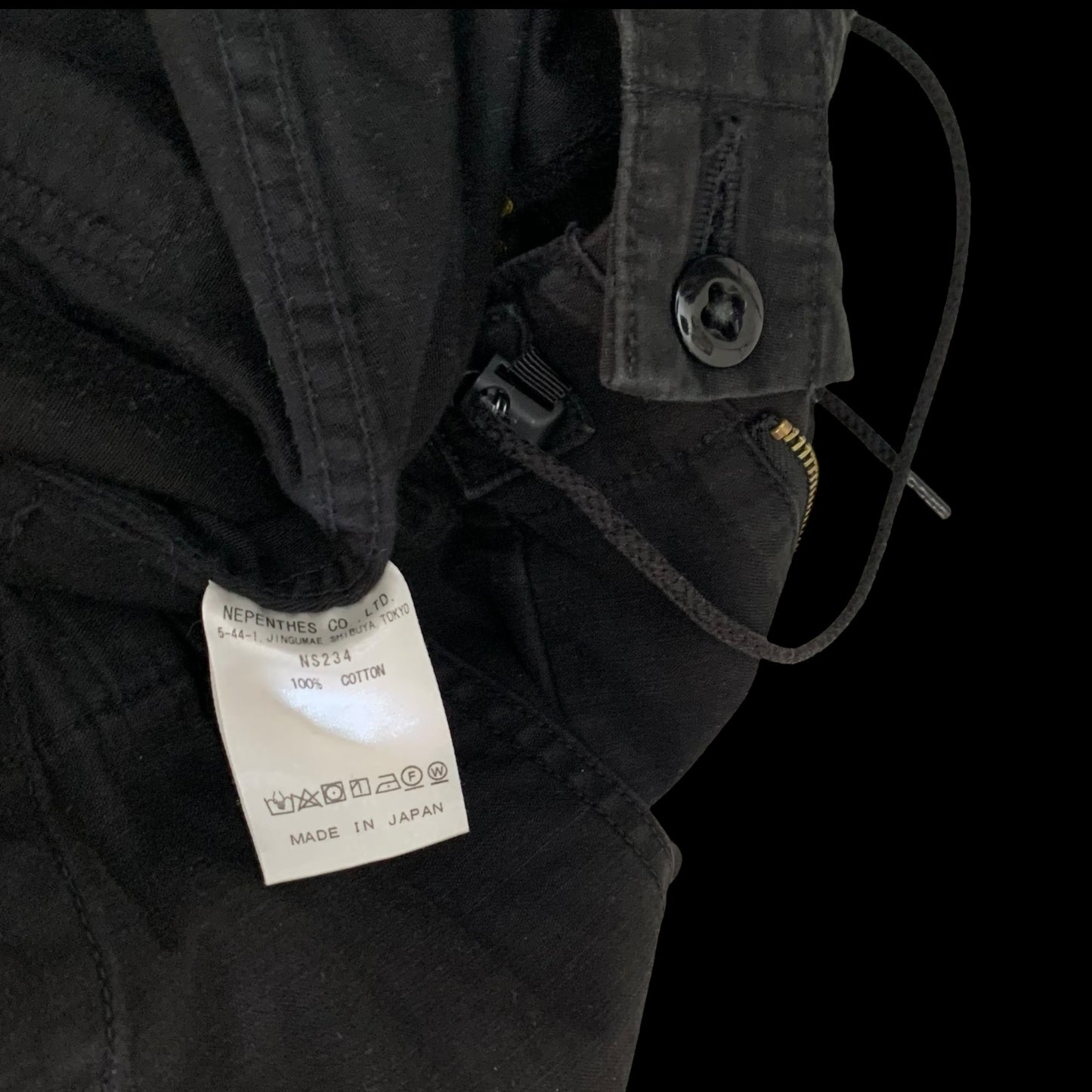 Needles H.D. Fatigue Pants Black (Size XL)