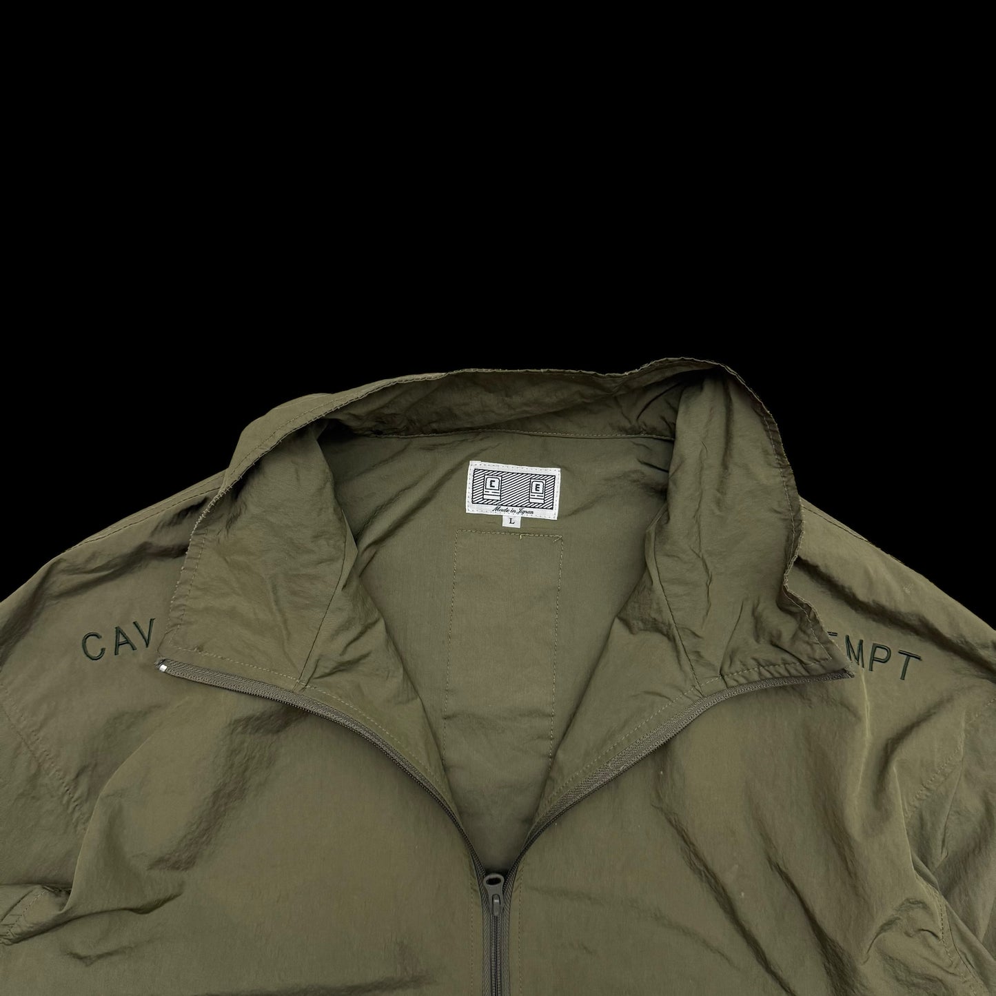 Cav Empt Packable Half-Zip Anorak Jacket Olive Green (Fits L-XL)
